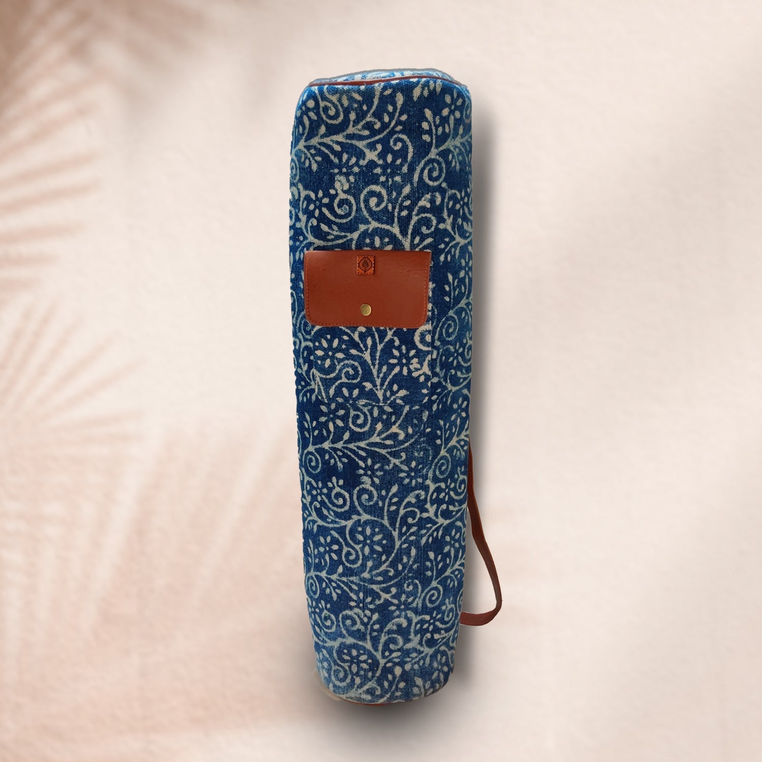 Alluring Blue 100 % Cotton Yoga Bag - 27 x 6 inches | Peacoy