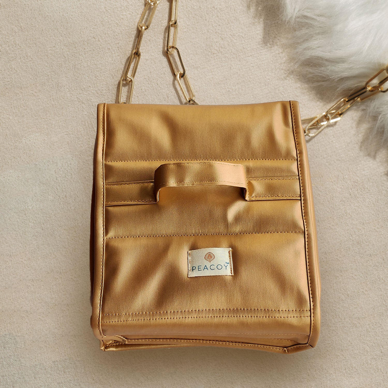 Golden Travel Jewellery Organiser, Jewelry Storage Bags for women for Earrings, Rings, Bracelet With 2 Transparent Pouches, 2 Compartments for Rings and Earrings and 8 Zipper compartments