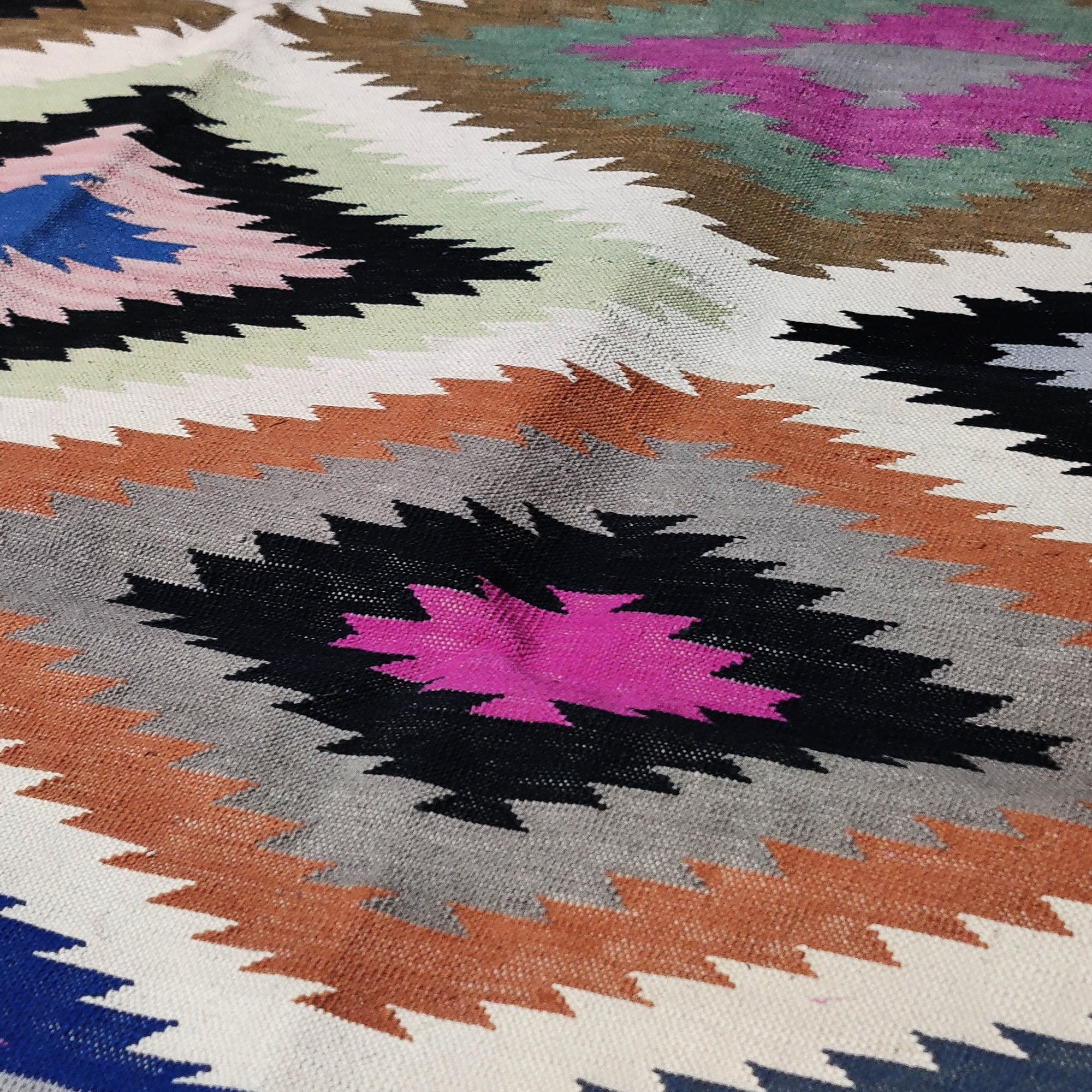 Exotic Vibrancy Multicolor 100 % Cotton Flat Weaves Rug - 6 ft x 4 ft