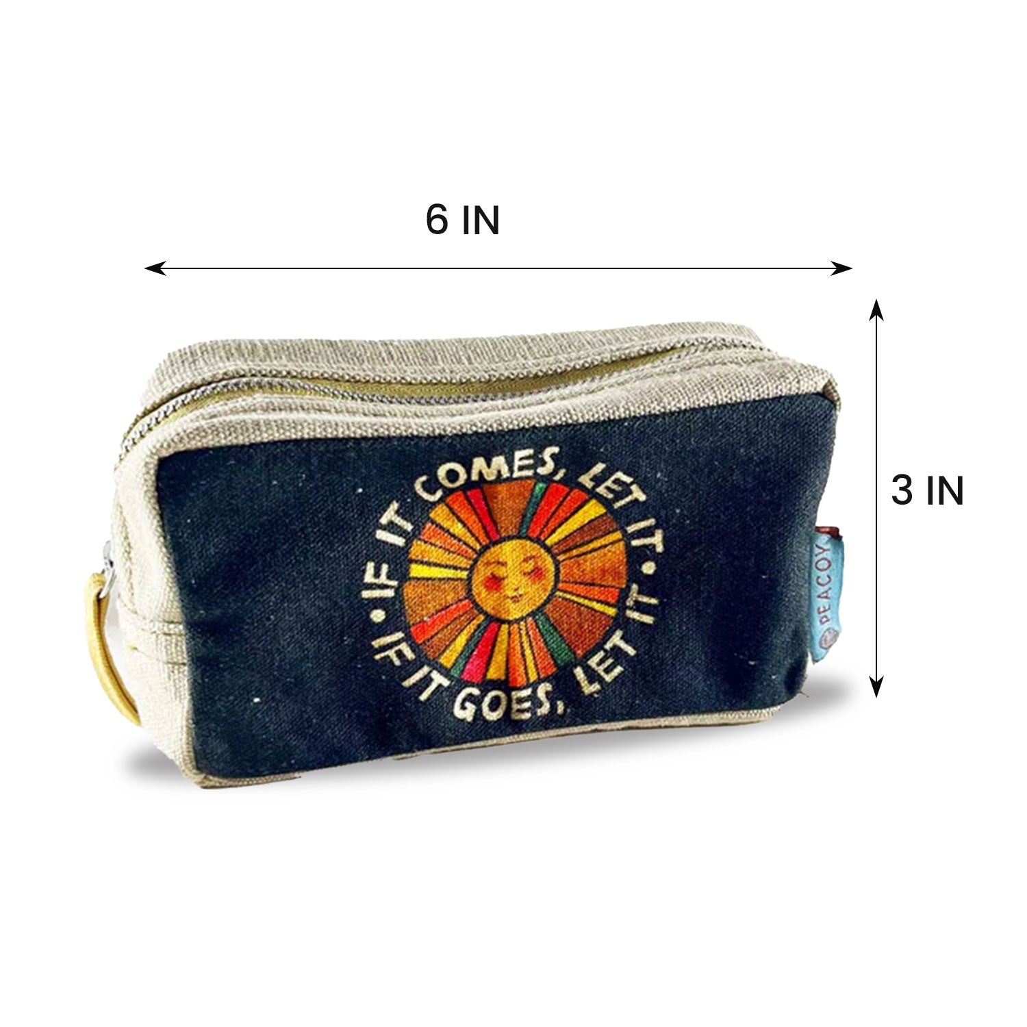 Black Modern Sun Utility Pouches Set of 3