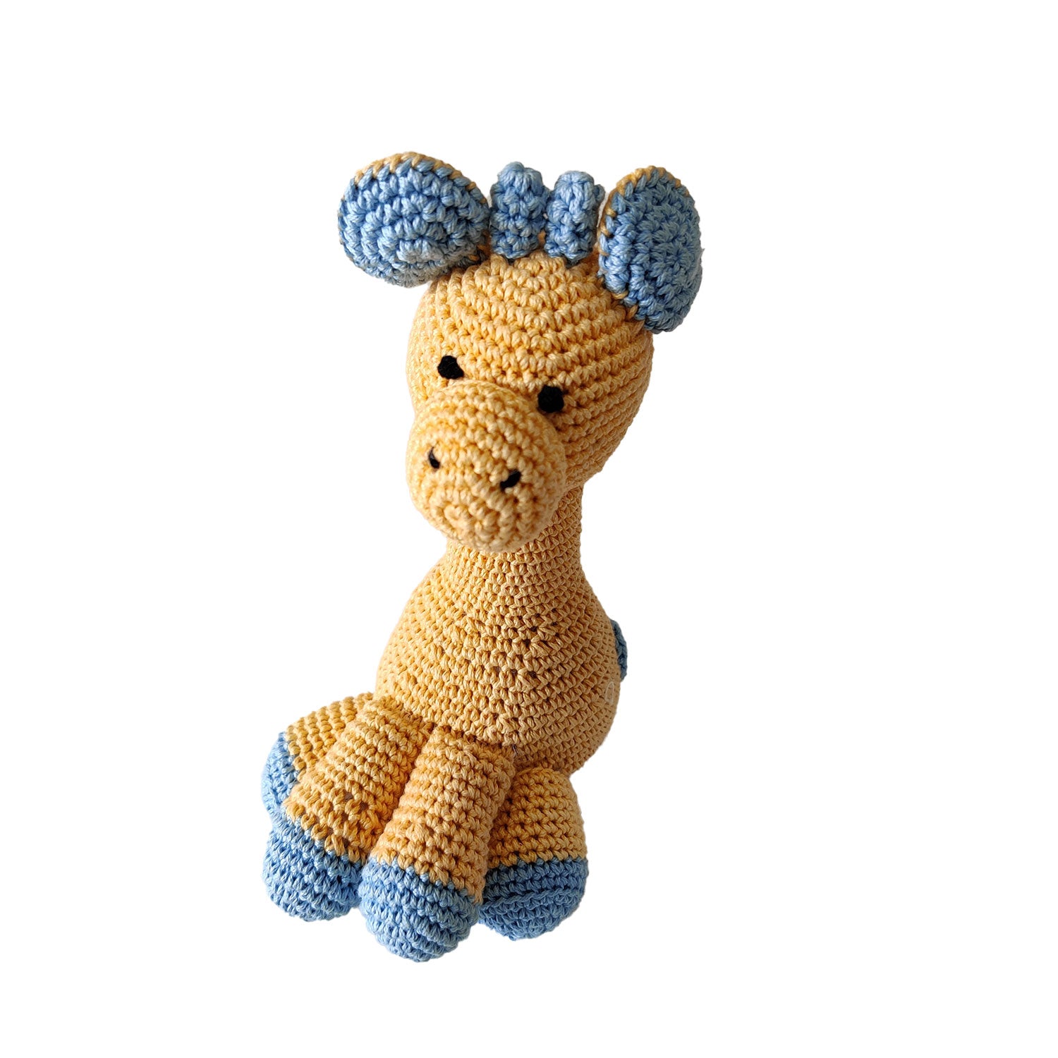 Clever Giraffe Crochet Toy  - 7 inches tall | Peacoy