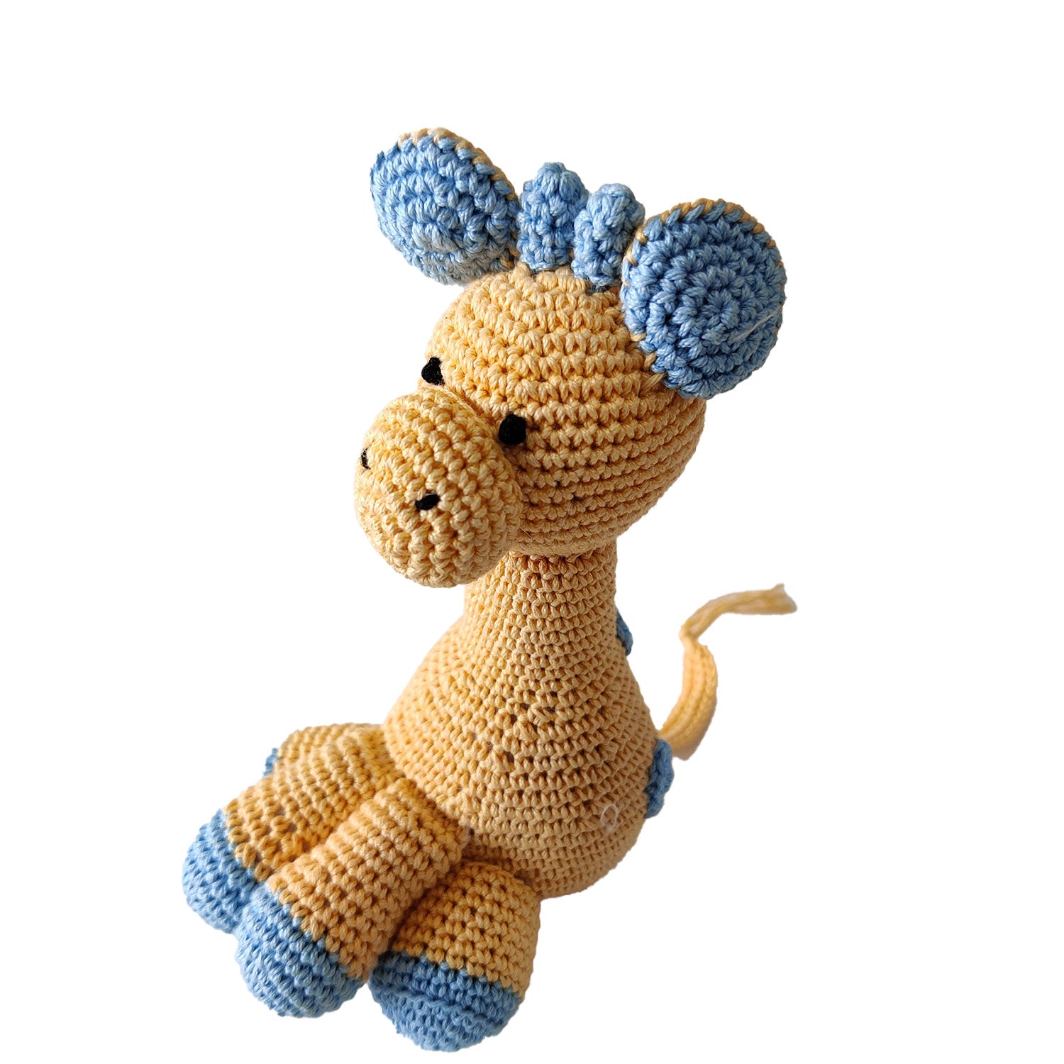 Clever Giraffe Crochet Toy  - 7 inches tall | Peacoy