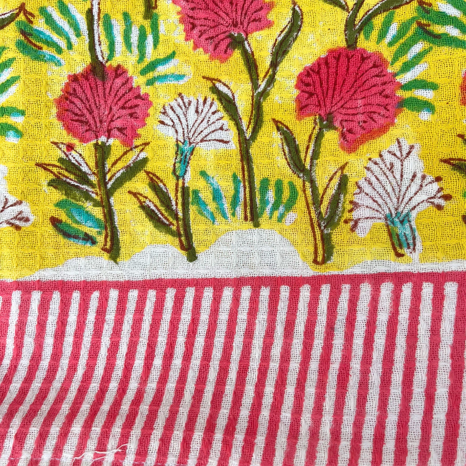 Pink n White Dahlia Towel