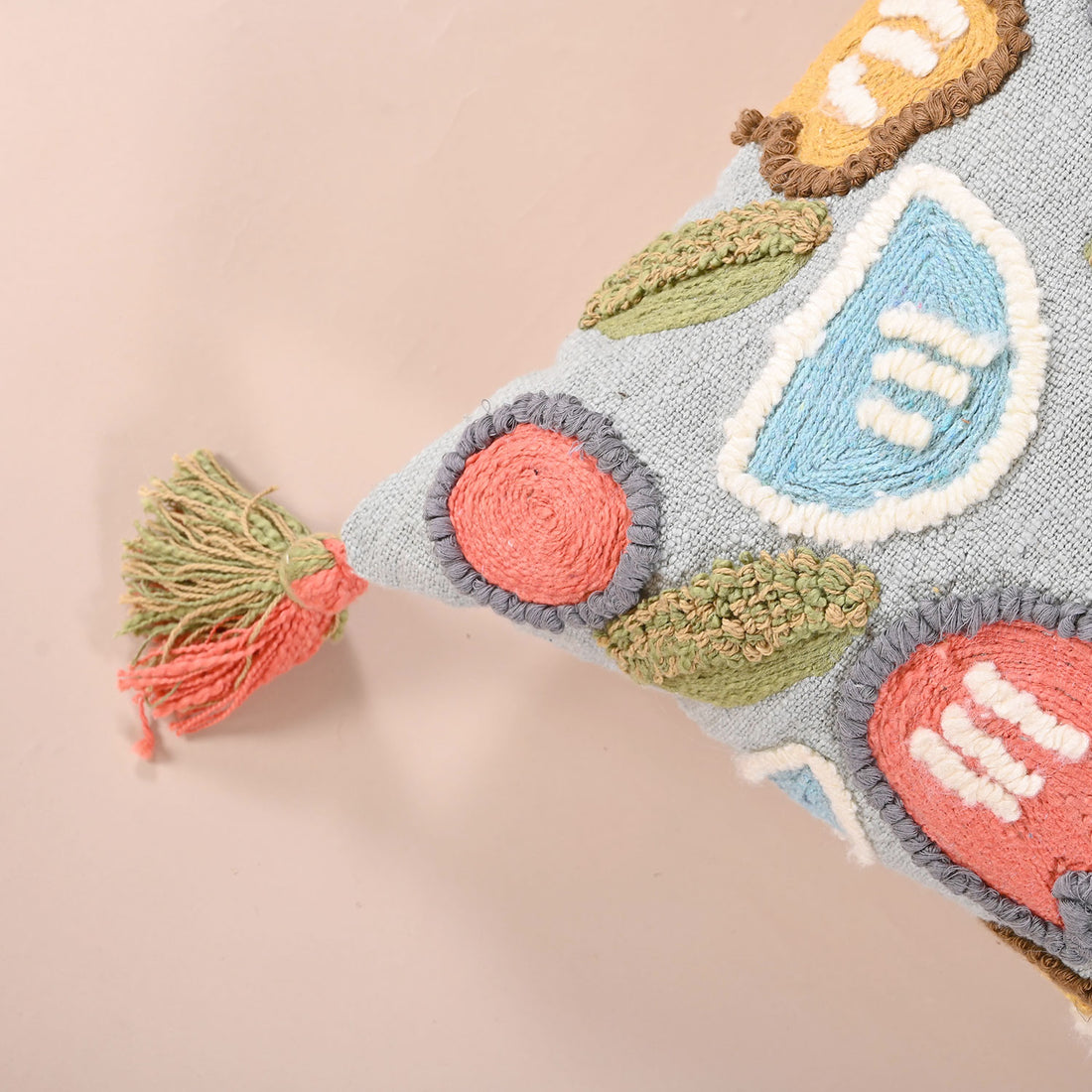 Abstract Flowers TNT Fabric Cushion Cover