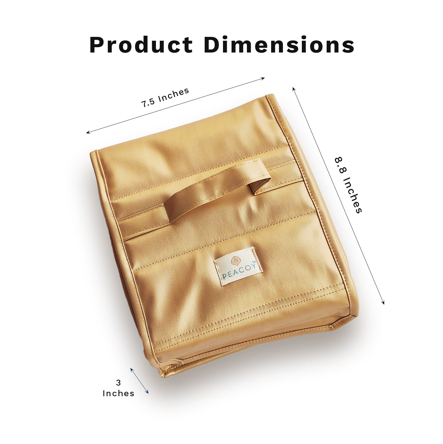 Golden Travel Jewellery Organiser, Jewelry Storage Bags for women for Earrings, Rings, Bracelet With 2 Transparent Pouches, 2 Compartments for Rings and Earrings and 8 Zipper compartments