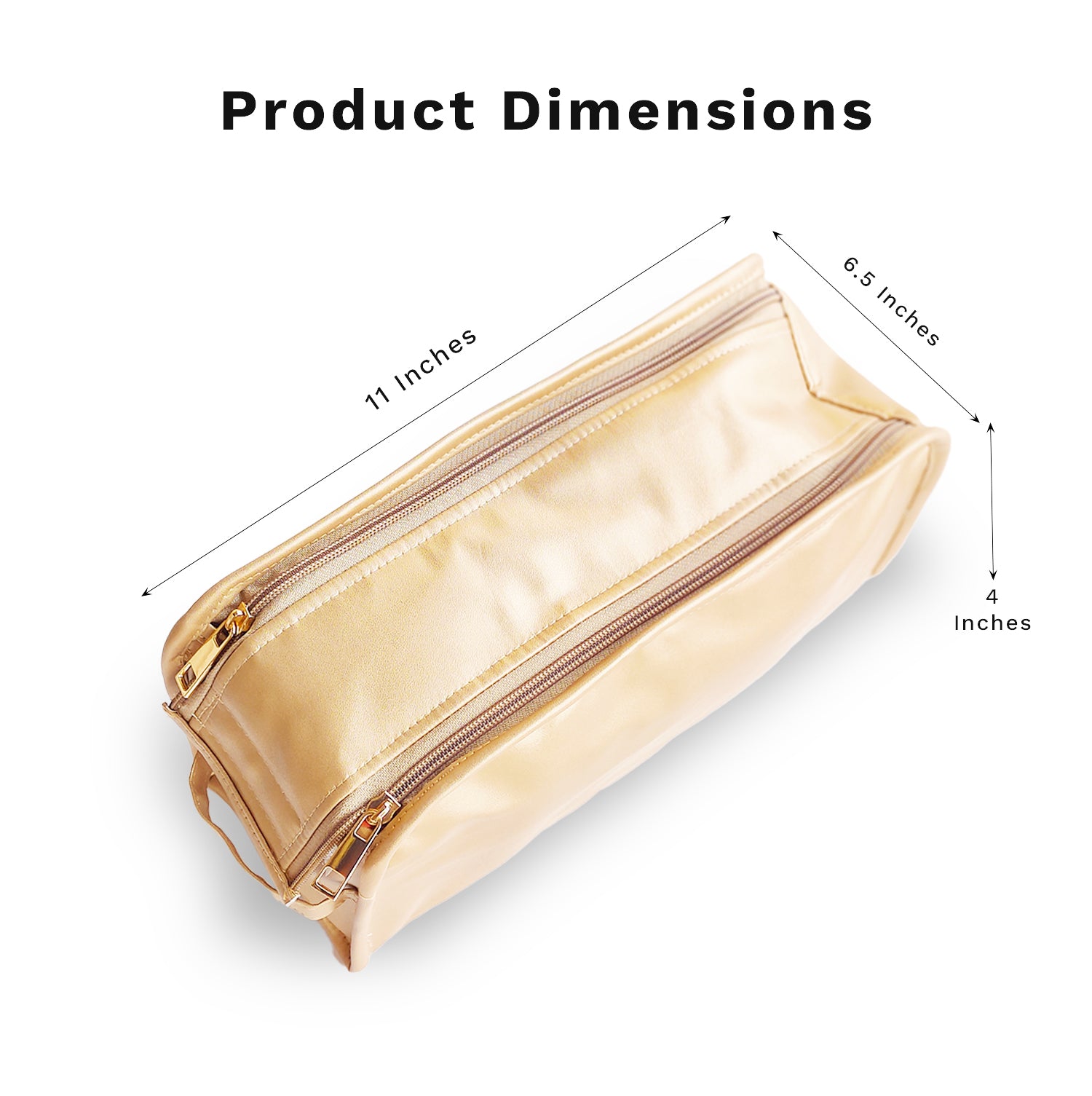 Multipurpose Golden Cosmetic Bag Pouches, Travel Kit, Makeup Pouch, Toiletry Bag