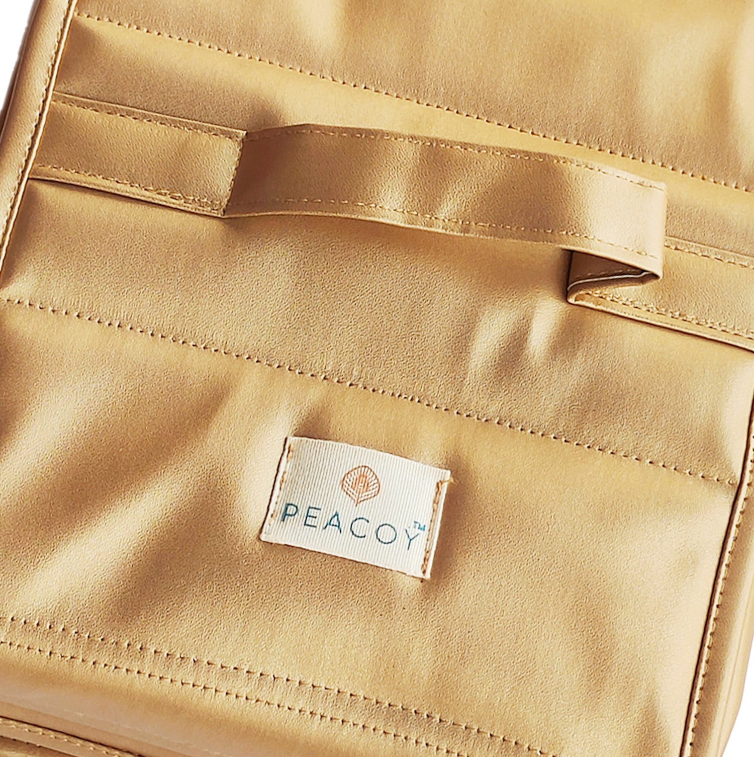 Golden Travel Jewellery Organiser, Jewelry Storage Bags for women for Earrings, Rings, Bracelet With 2 Transparent Pouches, 2 Compartments for Rings and Earrings and 8 Zipper compartments