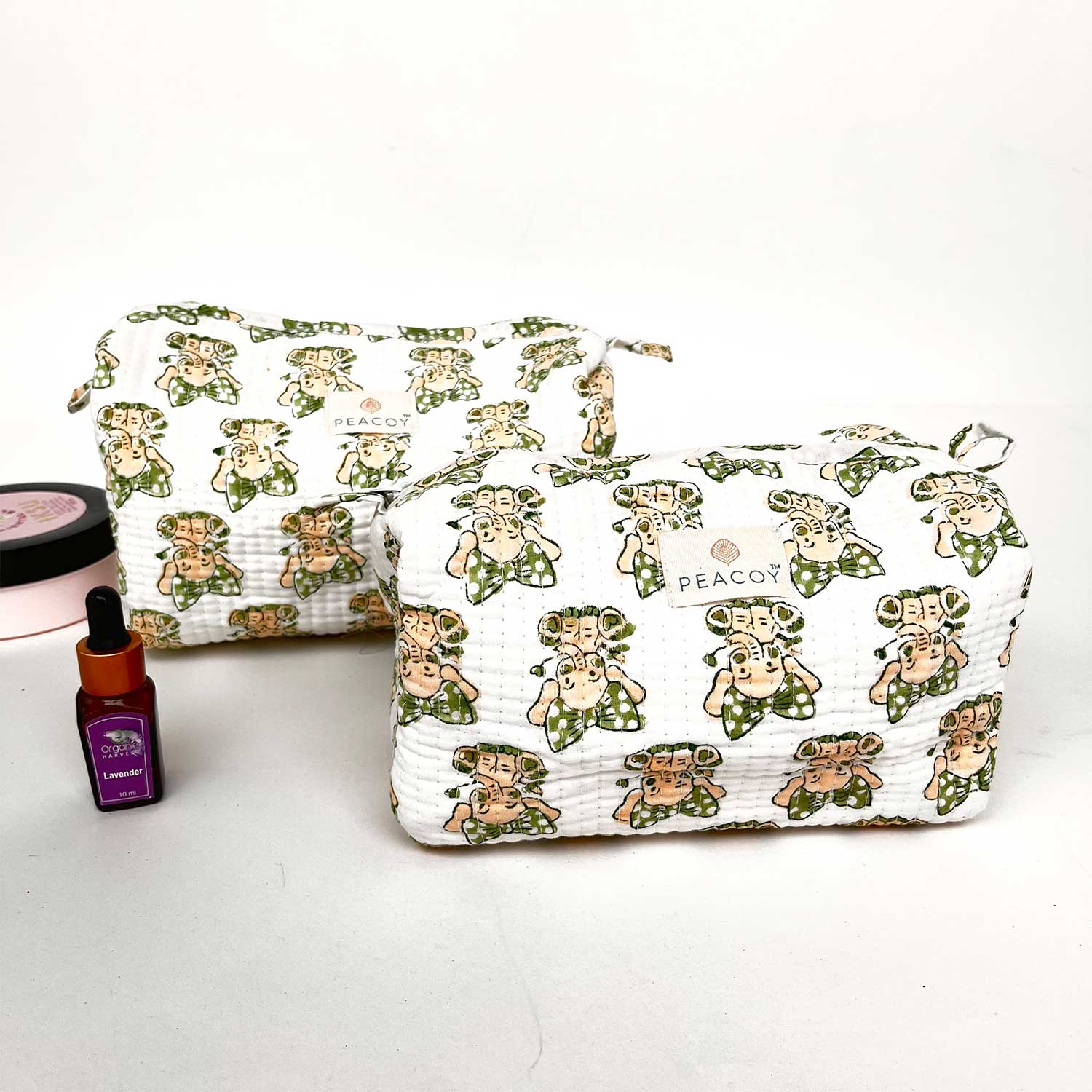 Multi Utility Travel kits Elephant Print (Set of two)