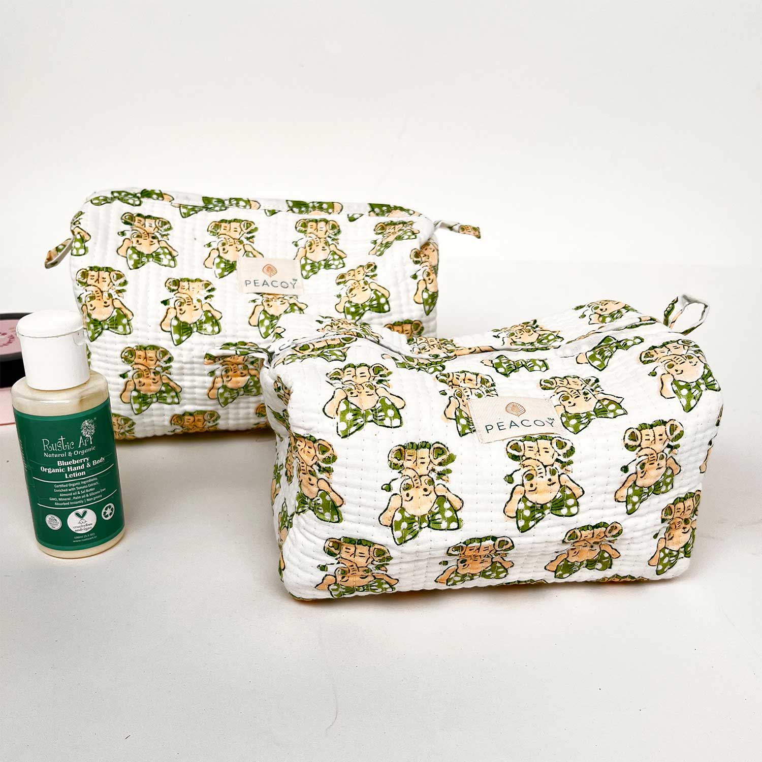 Multi Utility Travel kits Elephant Print (Set of two)