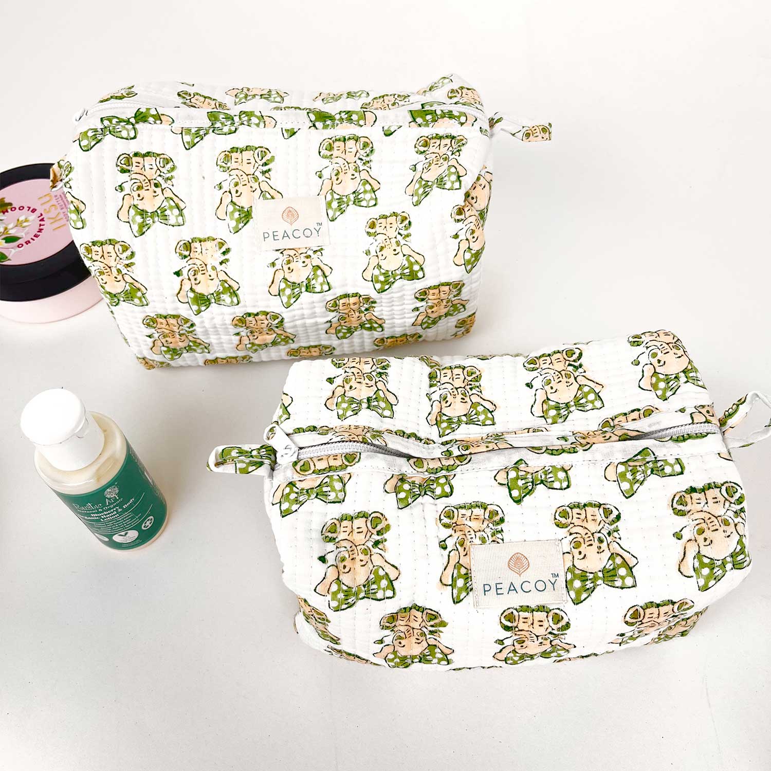 Multi Utility Travel kits Elephant Print (Set of two)