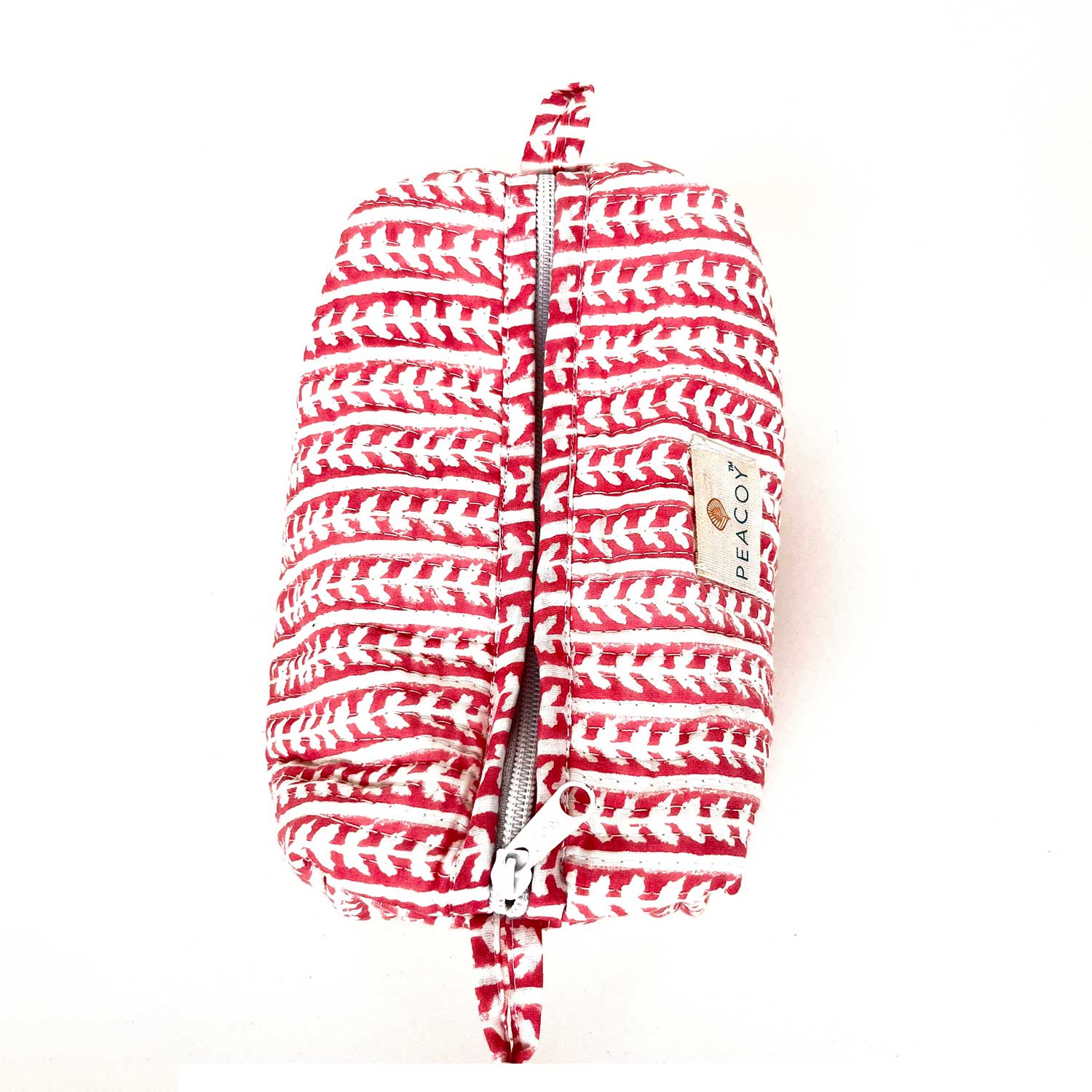 Multi Utility Travel kits Red Leaf Print (Set of two)
