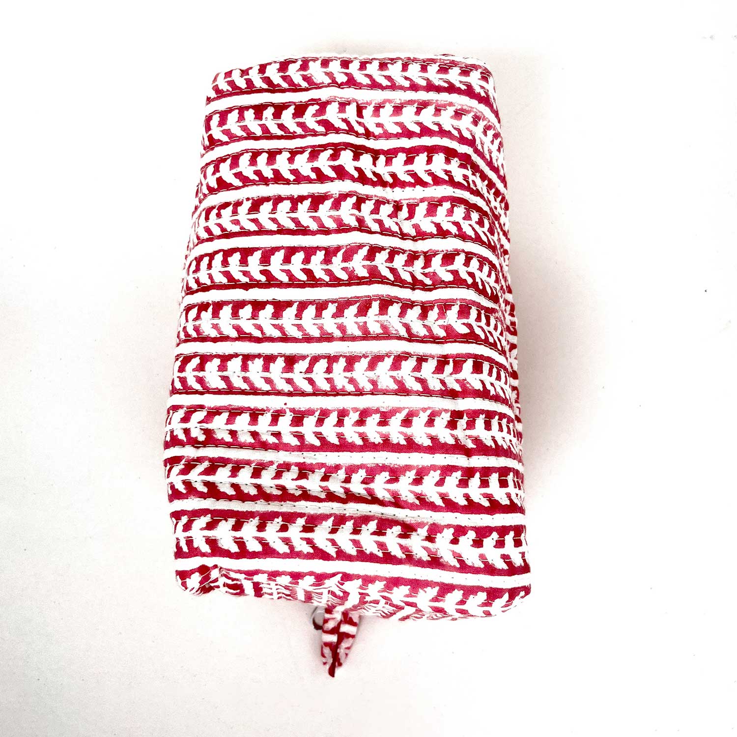 Multi Utility Travel kits Red Leaf Print (Set of two)