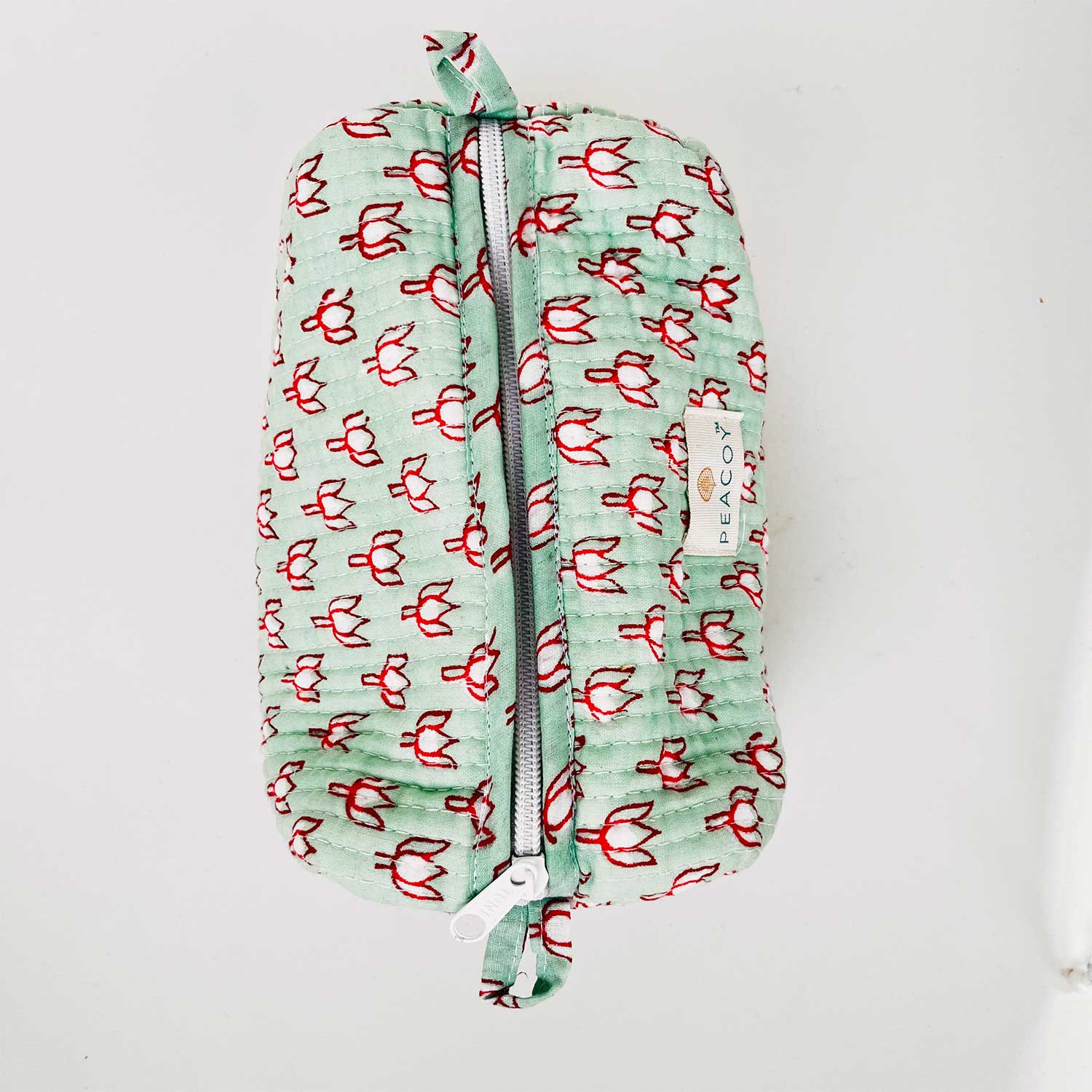 Multi Utility Travel kits Green Floral Print (Set of two)