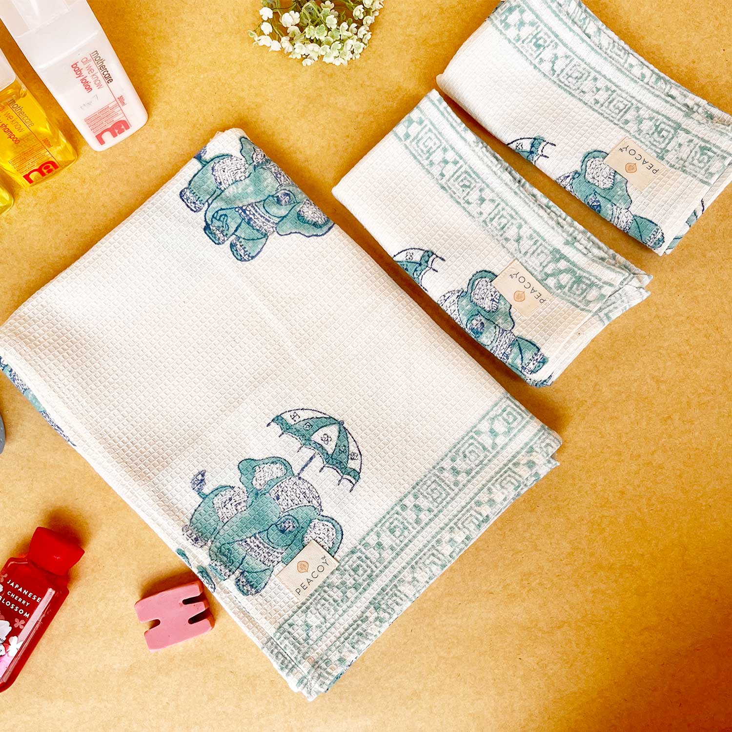 Kids Elephant Printed Towel 30x60 Inches