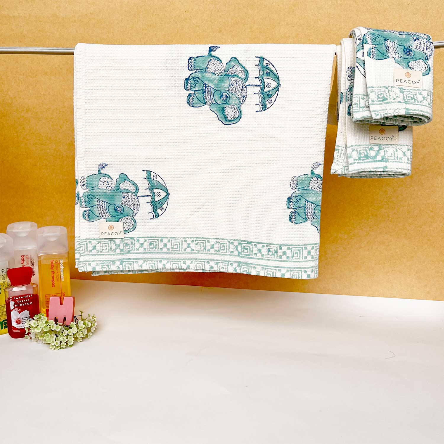 Kids Elephant Printed Towel 30x60 Inches