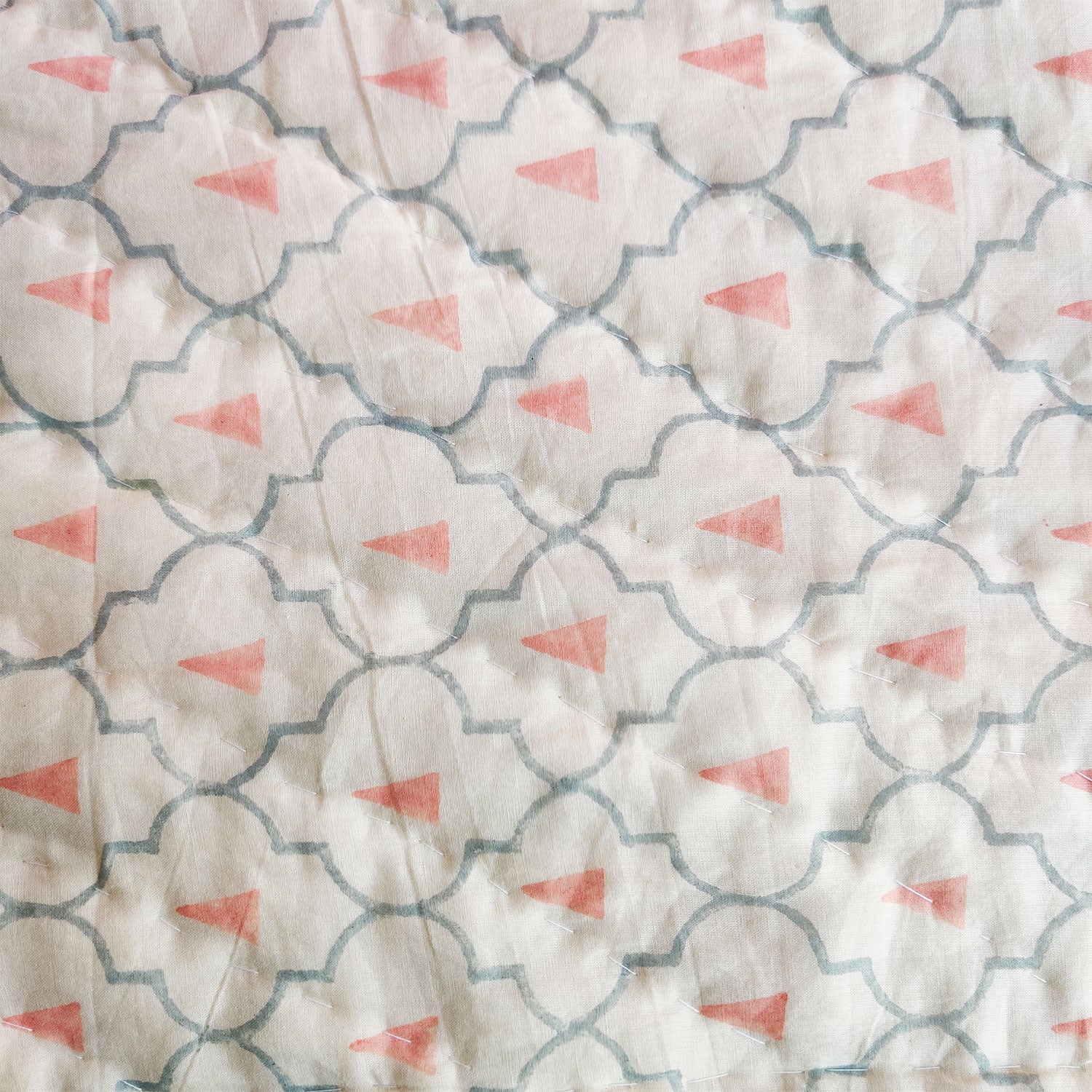 Reversible Dreamy Stripes Multicolour Soft Quilt - 90 inches x 60 inches