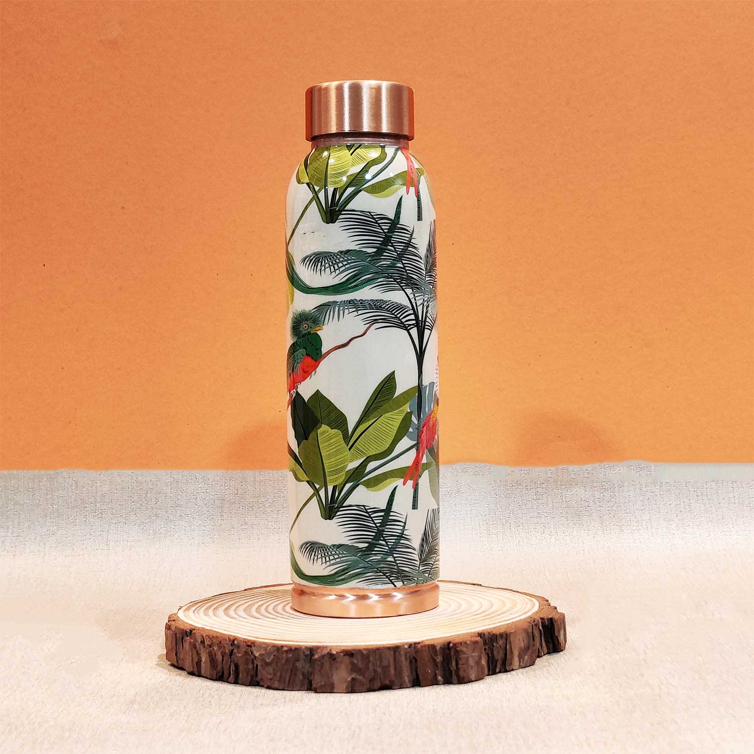 Tropical Green 100% Pure Copper Bottle - 1000 ml