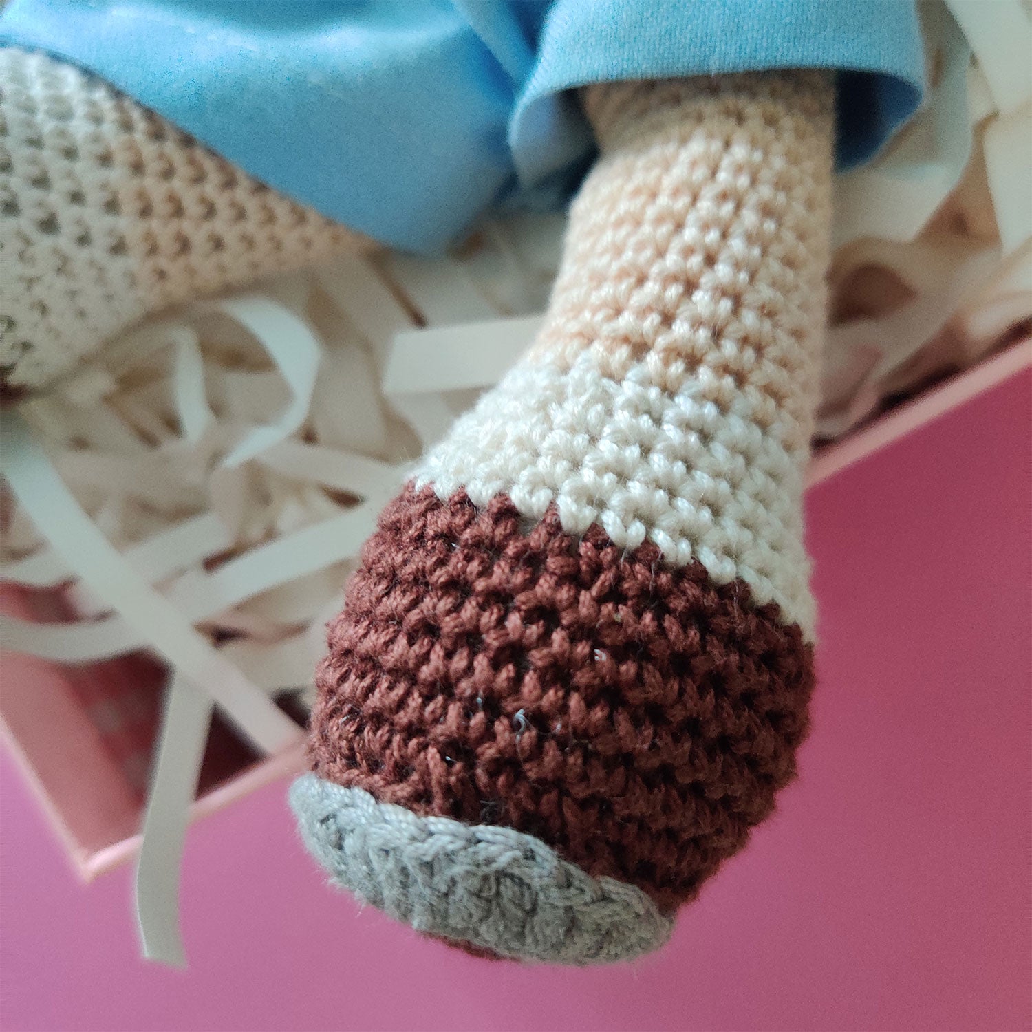 Mr. Horsie Soft Crochet Toy Gift Hamper - 12 x 5 inches | Peacoy