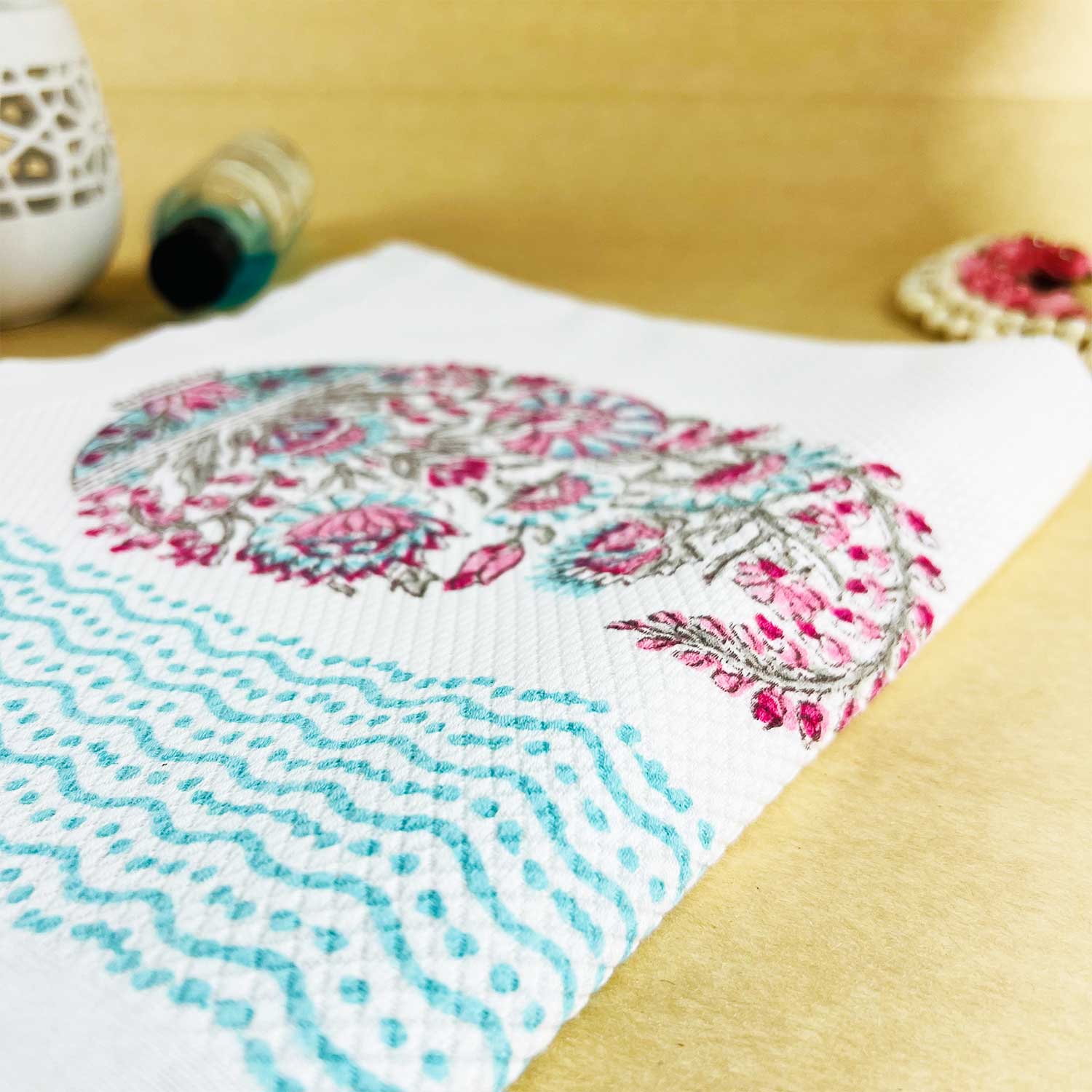 Paisely Colorful Floral Printed Towel 60x30 Inches