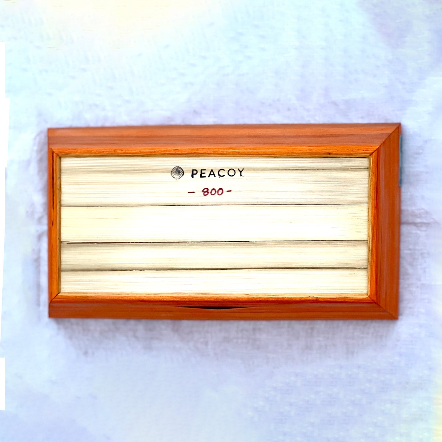 Aesthetic Brown Bamboo Serving Tray - 11 x 6 x 4 inches