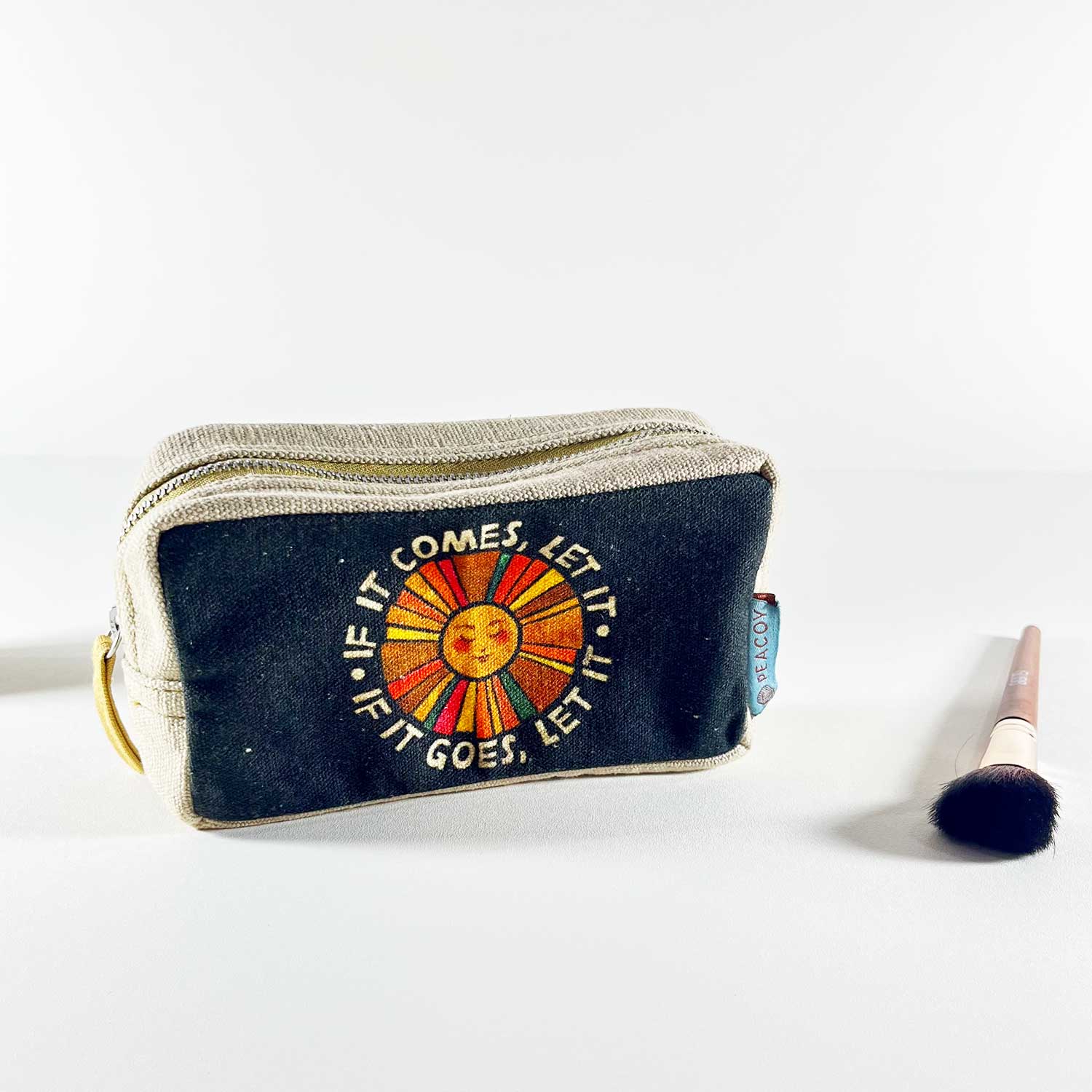 Black Modern Sun Utility Pouches Set of 3