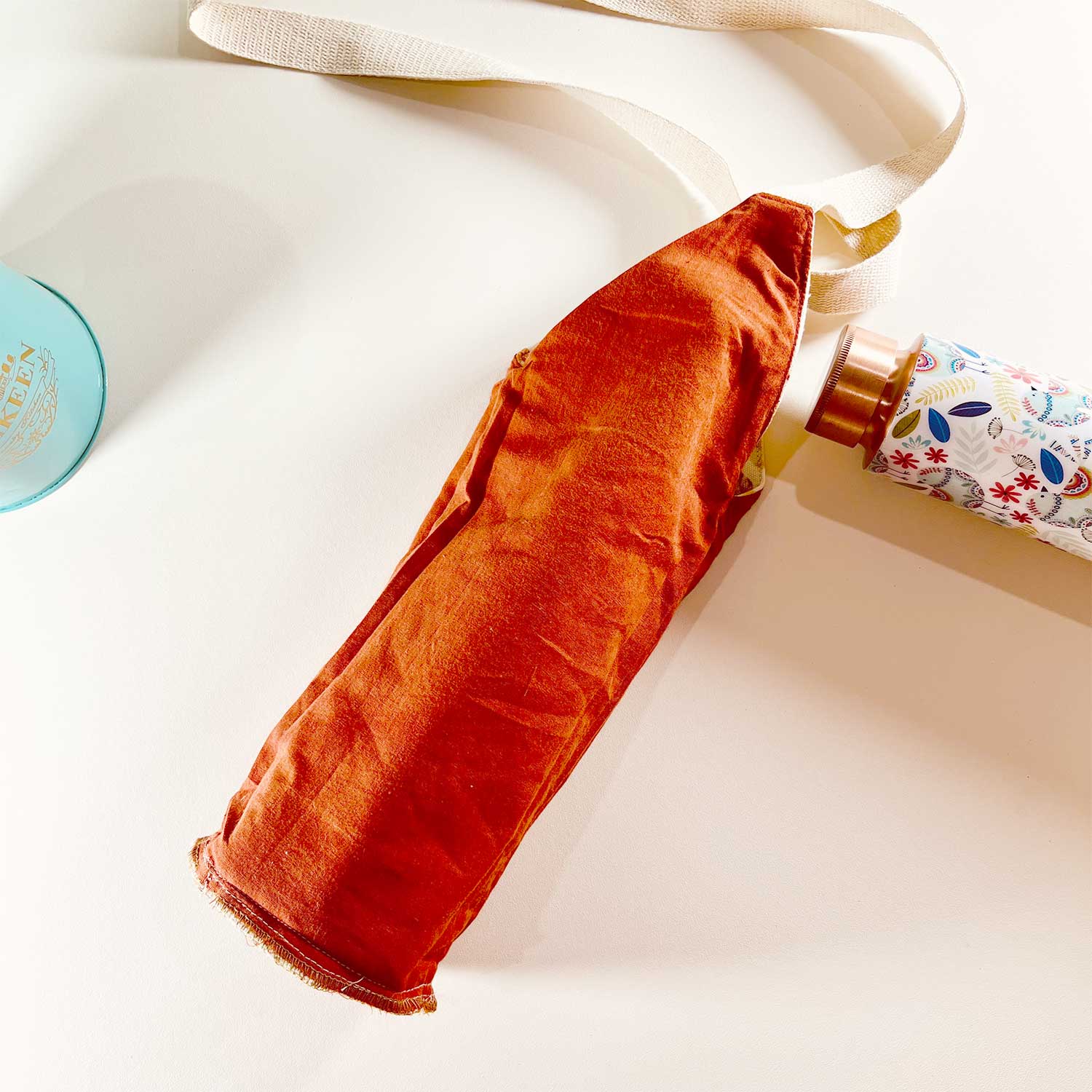 Cute Elephant Block Print Bottle Cover