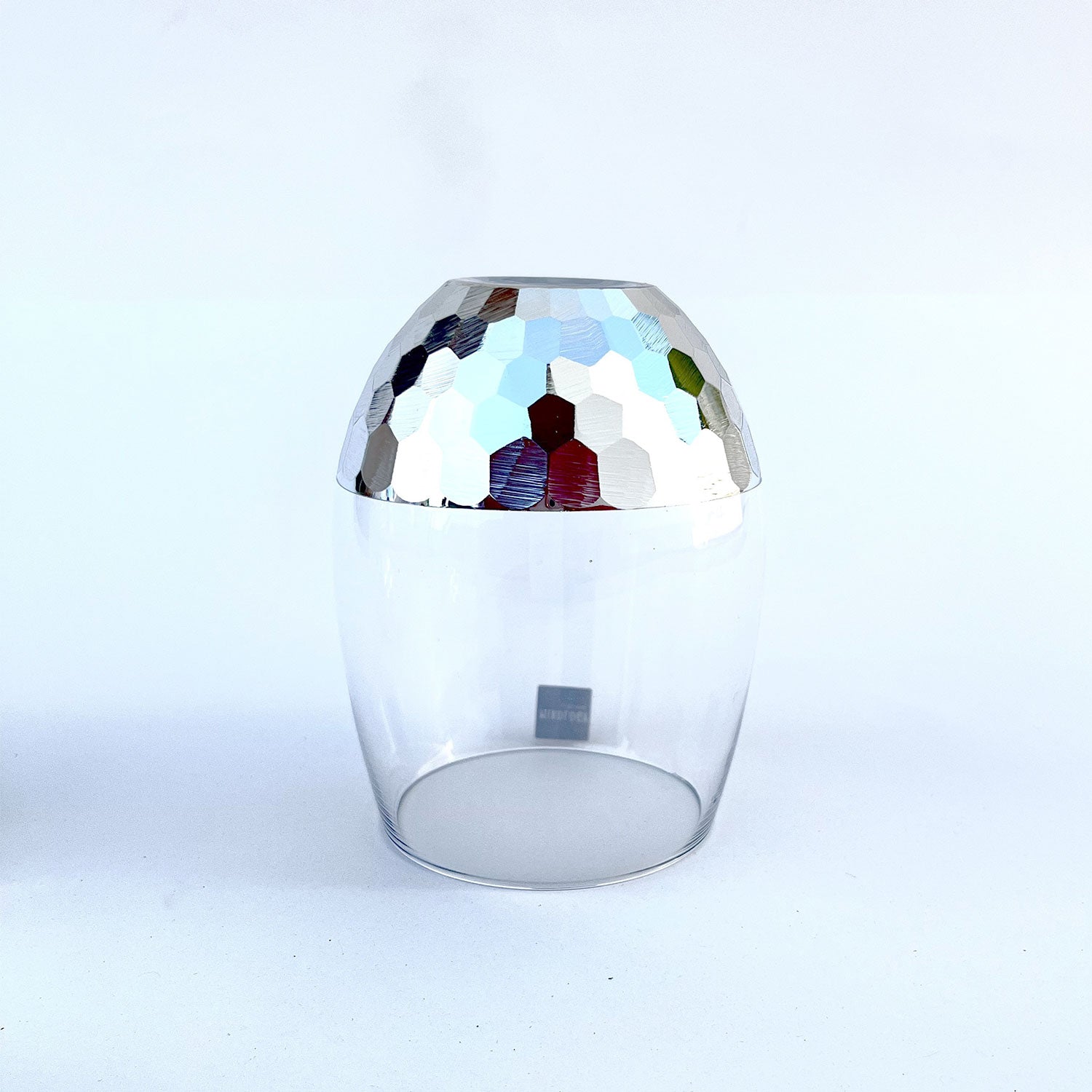 Exotic Silver Decorated Drinking Glass For Juice, Cocktails & Drinks - Set of 6 (5 inches height) | Peacoy