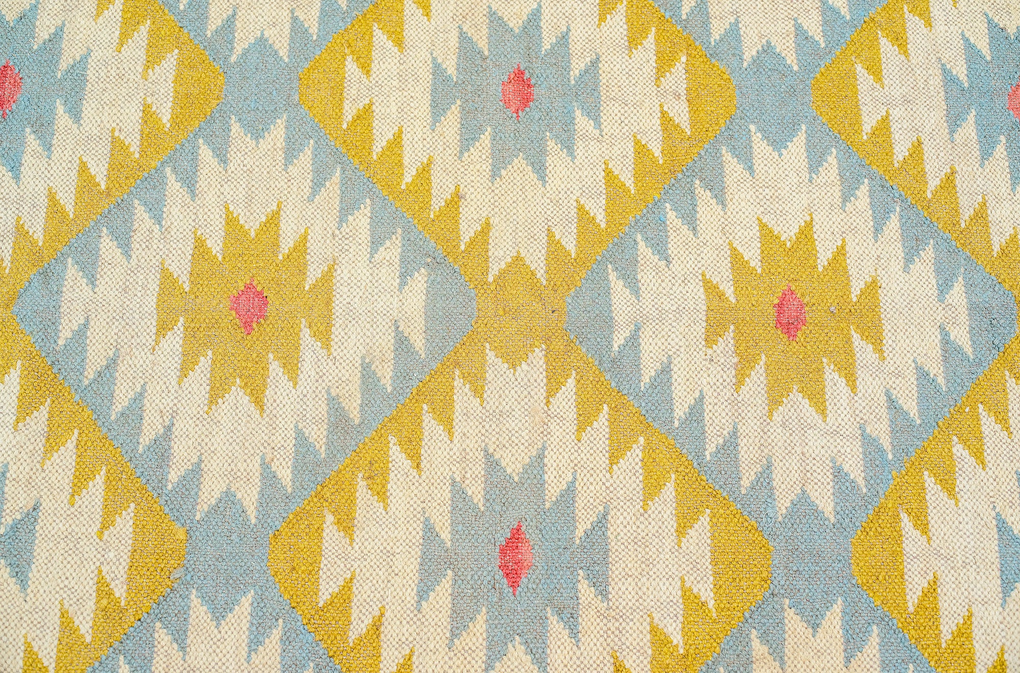 Elegant Mustard Premium Wool Jute Kilim Rug - 5ft x 3 ft