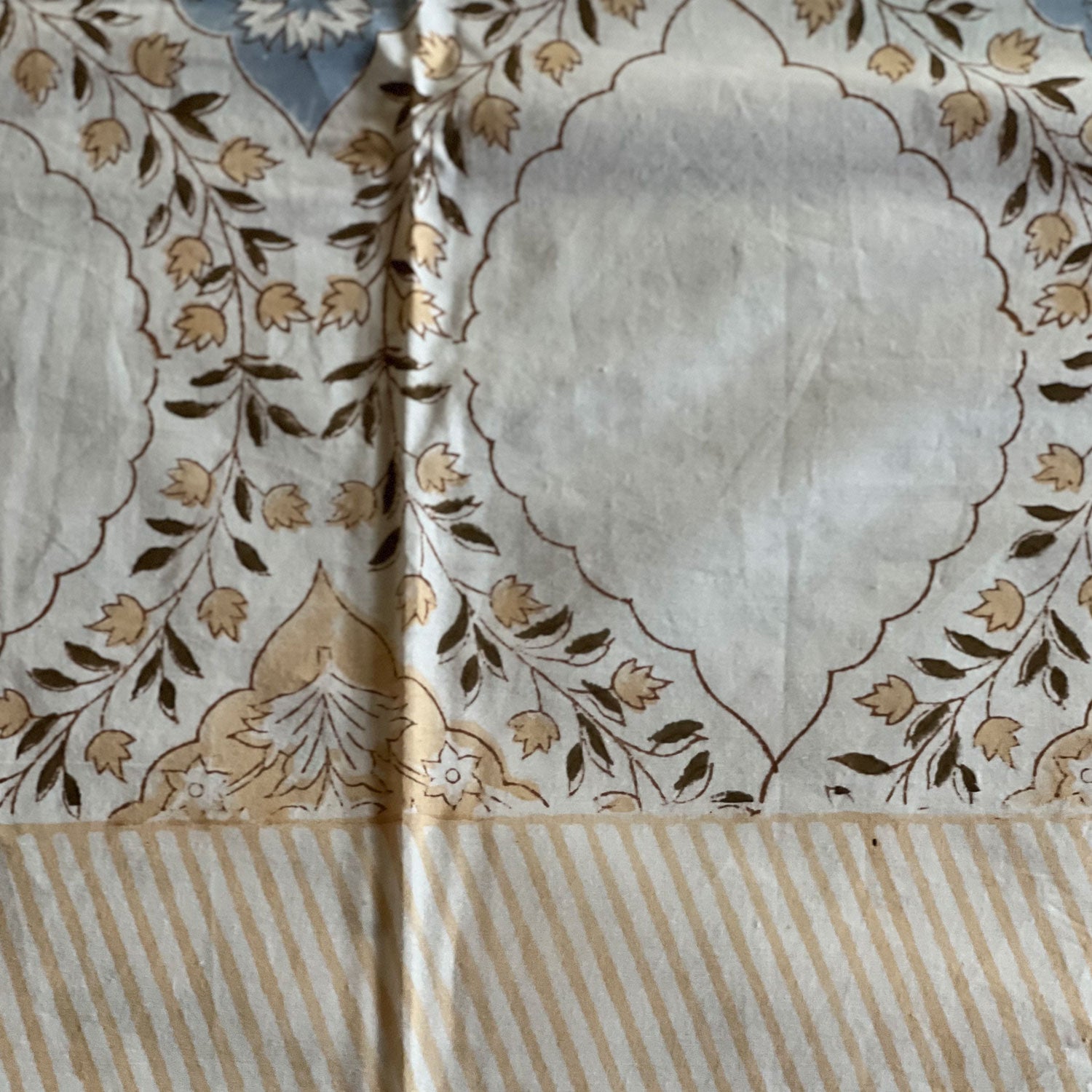 Grey and Brown color Bedsheet