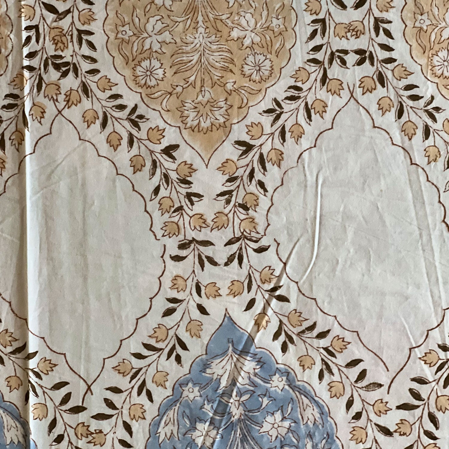 Grey and Brown color Bedsheet