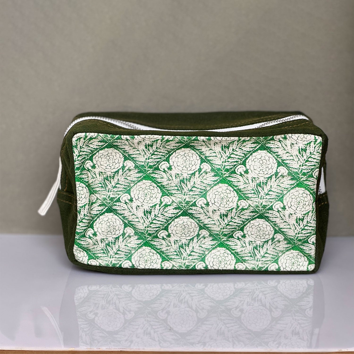 Dark Green Color Toiletry Pouches (3 Pouches)