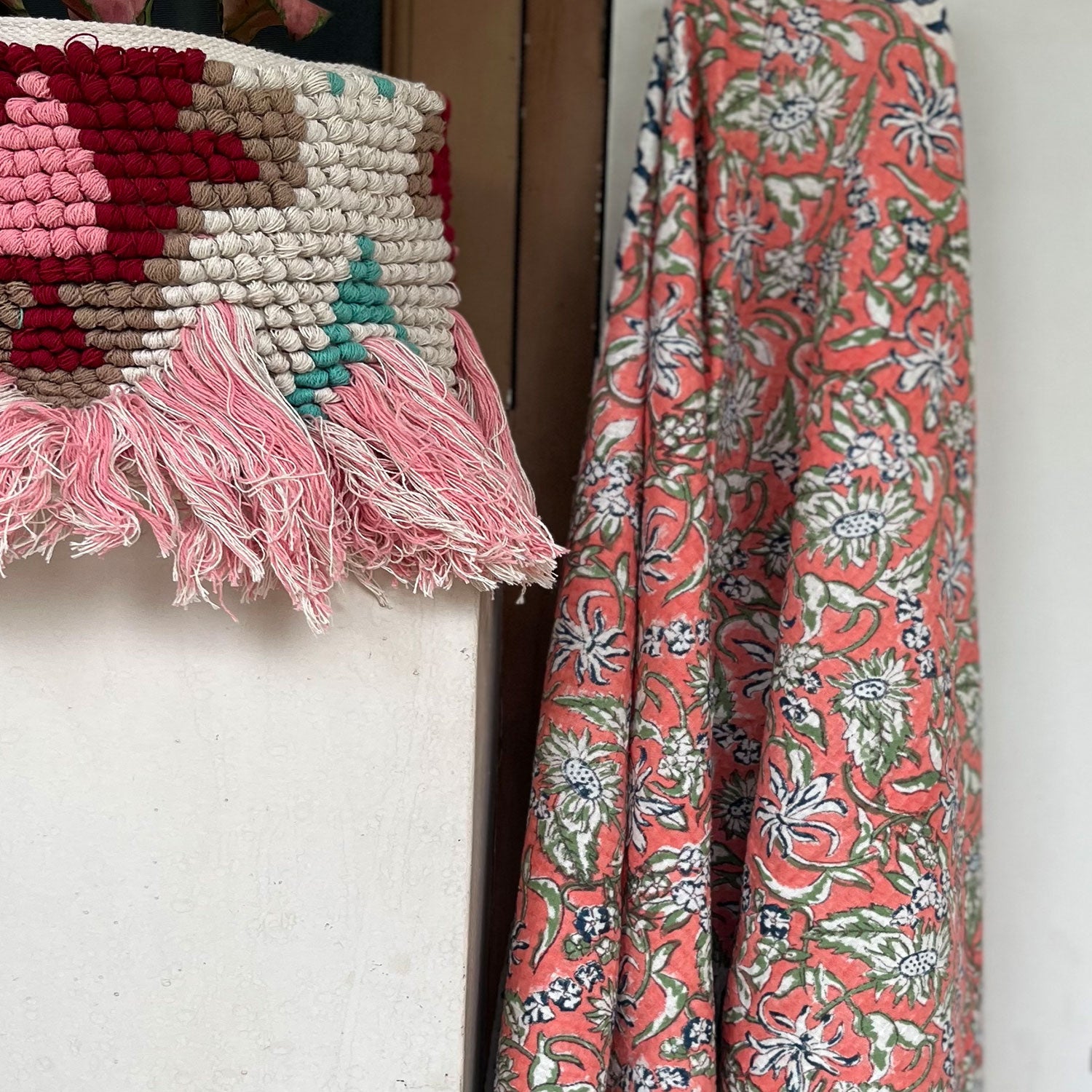 White Roses in Orange Hue Towel