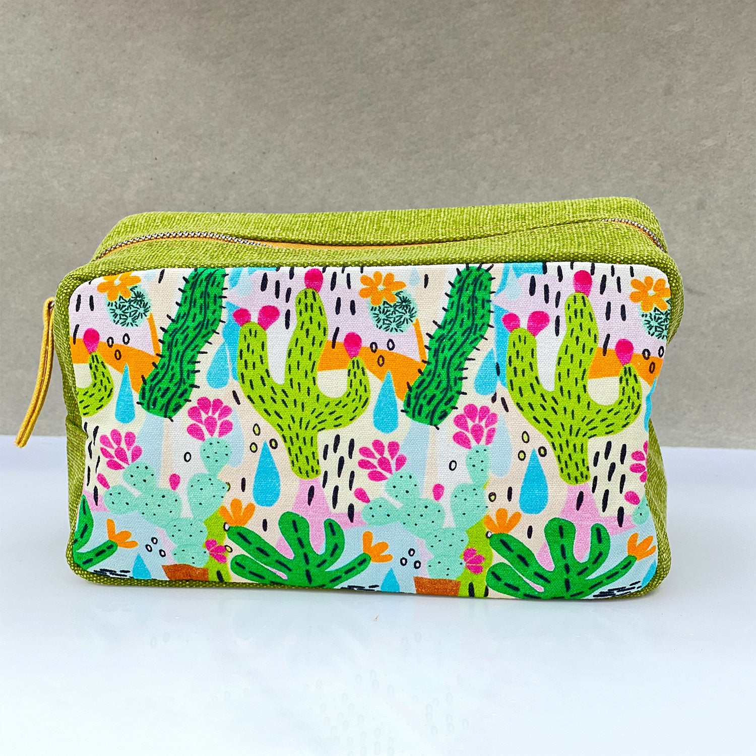 Cactus Printed Toiletry Pouches (3 Pouches)