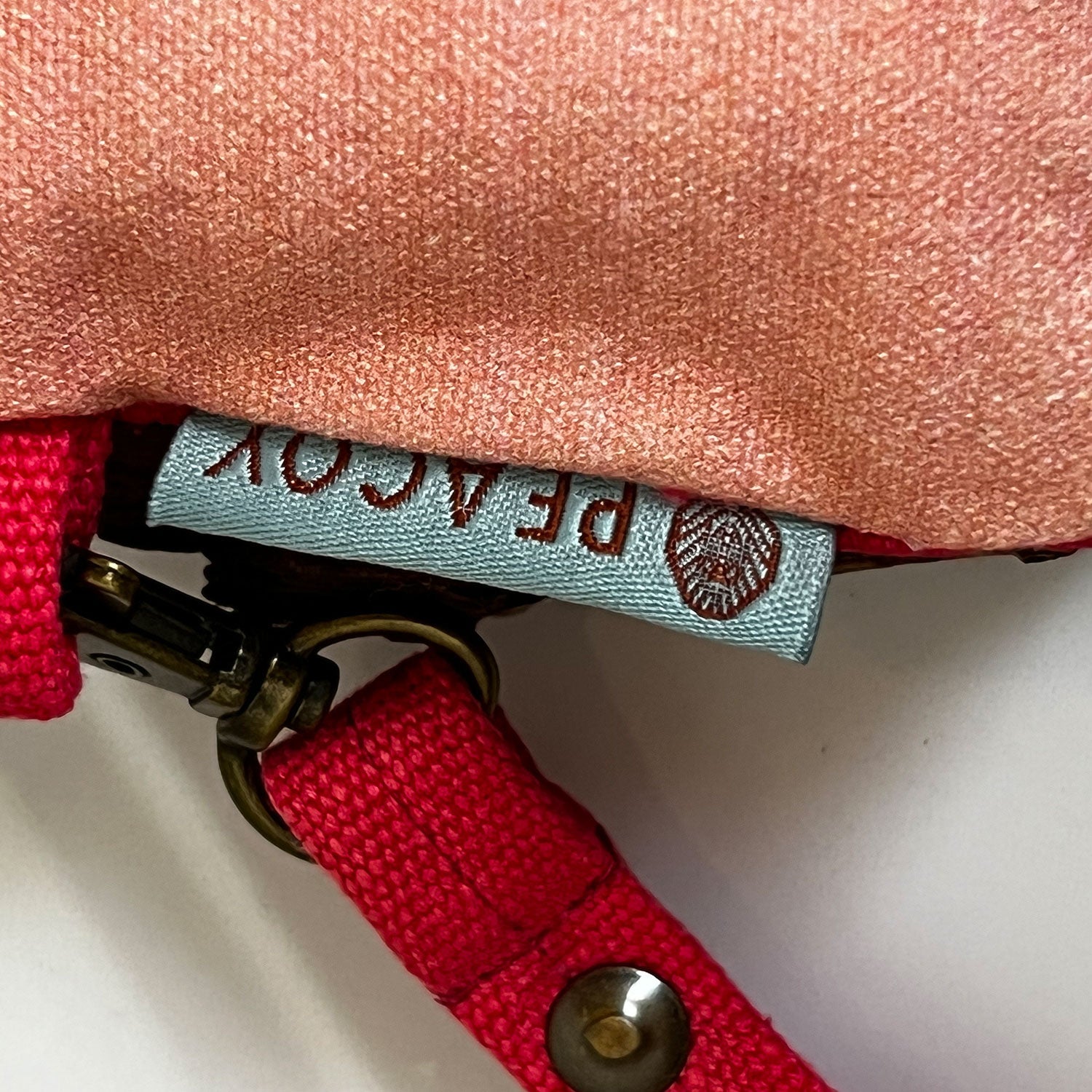 Alphabet P 100% Cotton Pink Utility Pouch - 7 inches x 5 inches | Peacoy