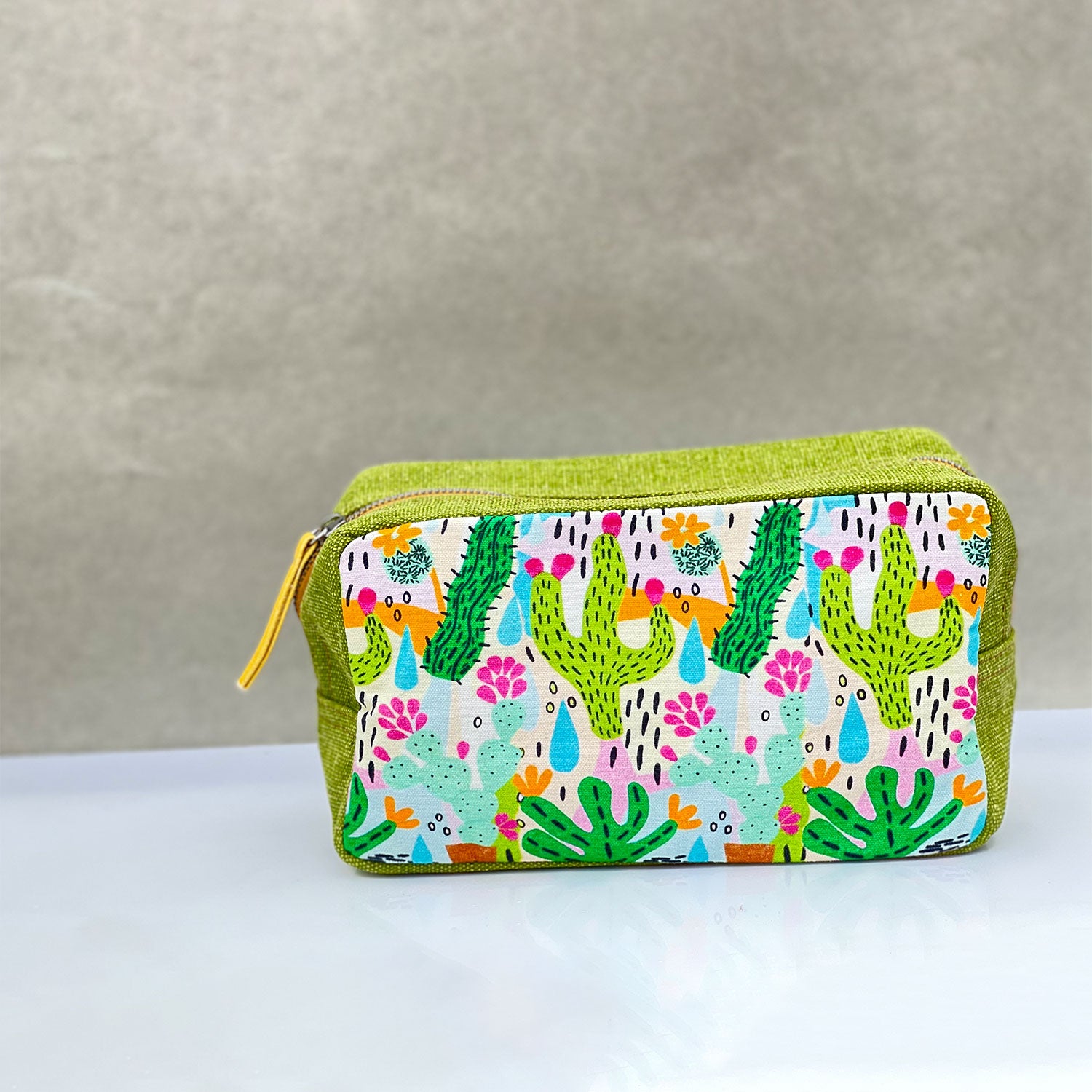 Cactus Printed Toiletry Pouches (3 Pouches)