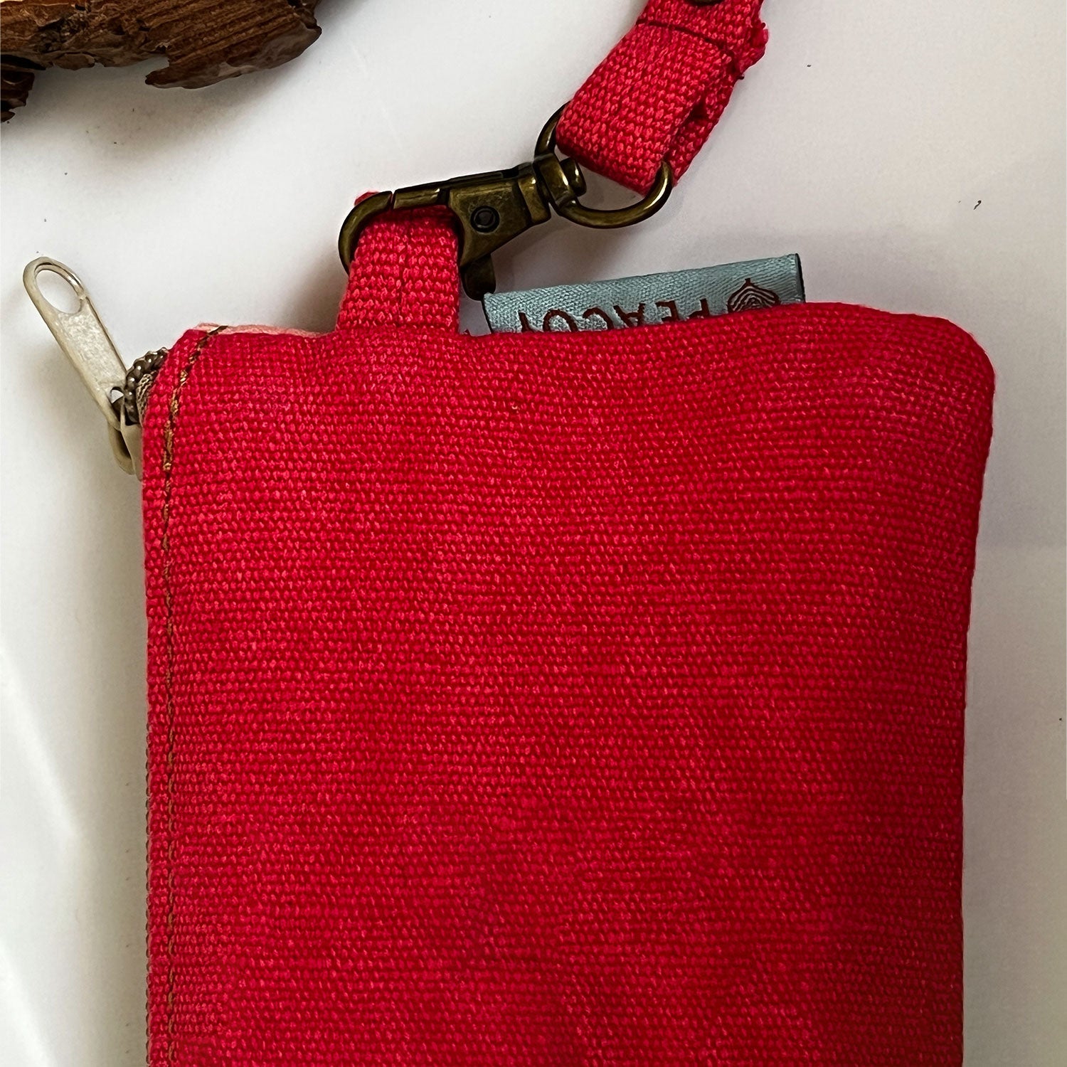 Alphabet R 100% Cotton Pink Utility Pouch - 7 inches x 5 inches | Peacoy