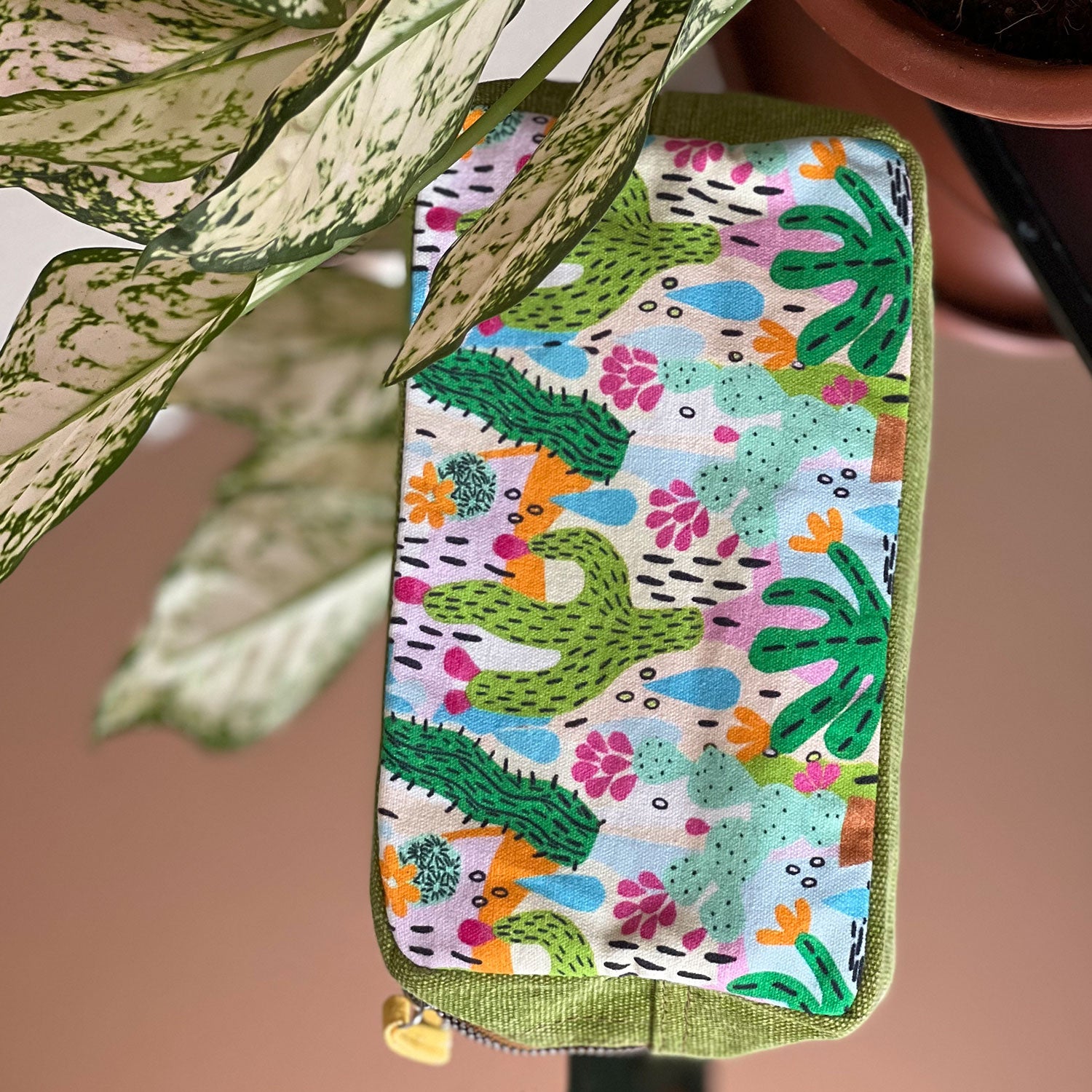 Cactus Printed Toiletry Pouches (3 Pouches)