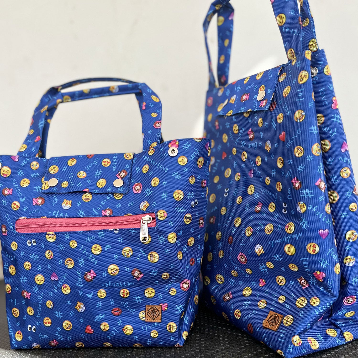 Smiley Blue Lunch Bag