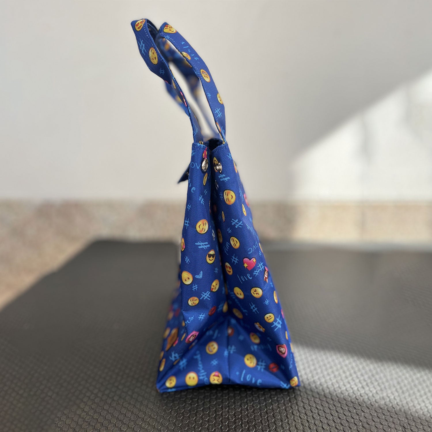 Smiley Blue Lunch Bag