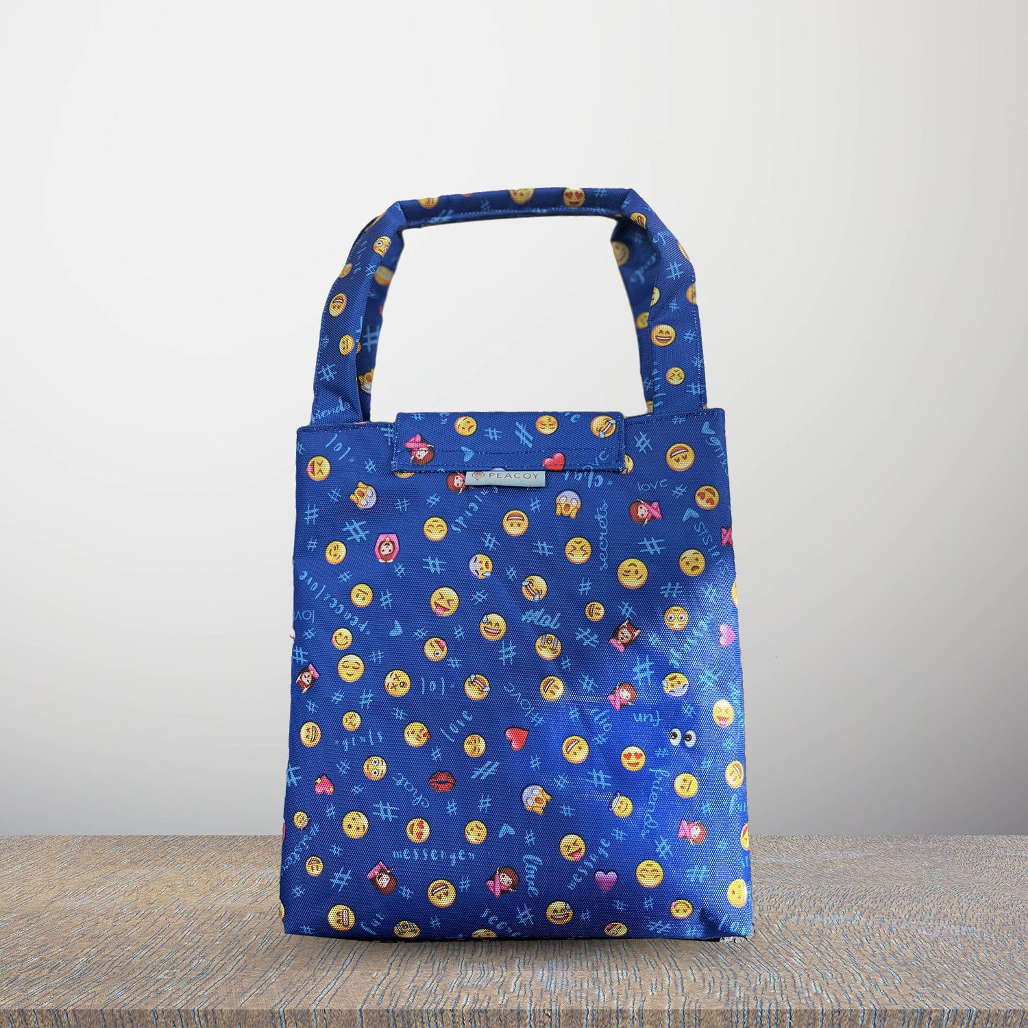 Smiley Blue Lunch Bag