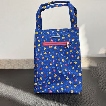 Smiley Blue Lunch Bag
