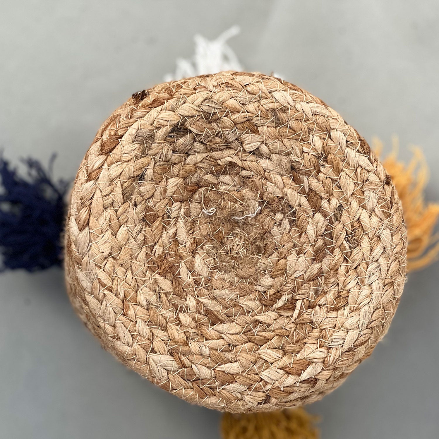 Jute Planter with Tassels