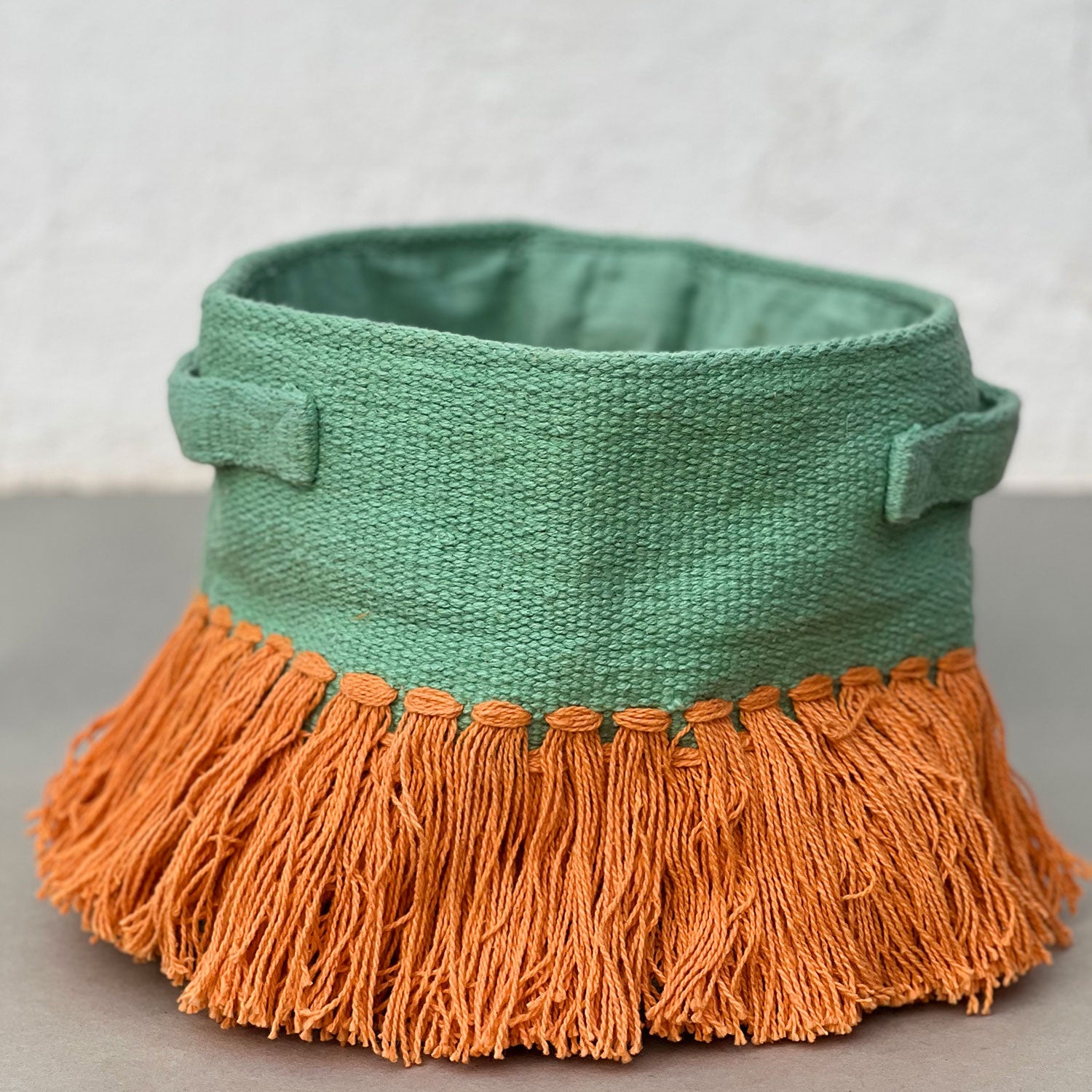 Green and Orange Peppy planter