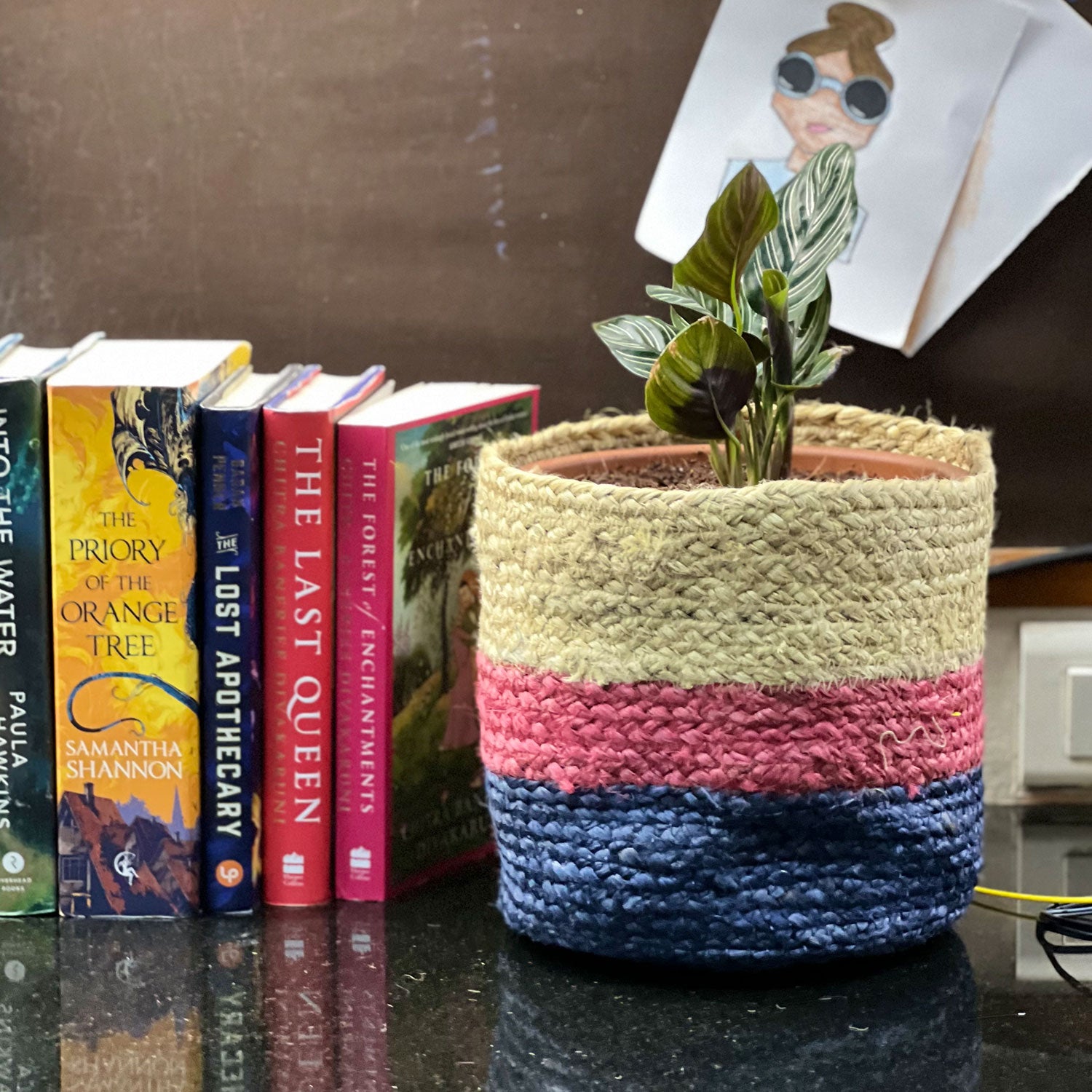 Three Colors Jute Planter