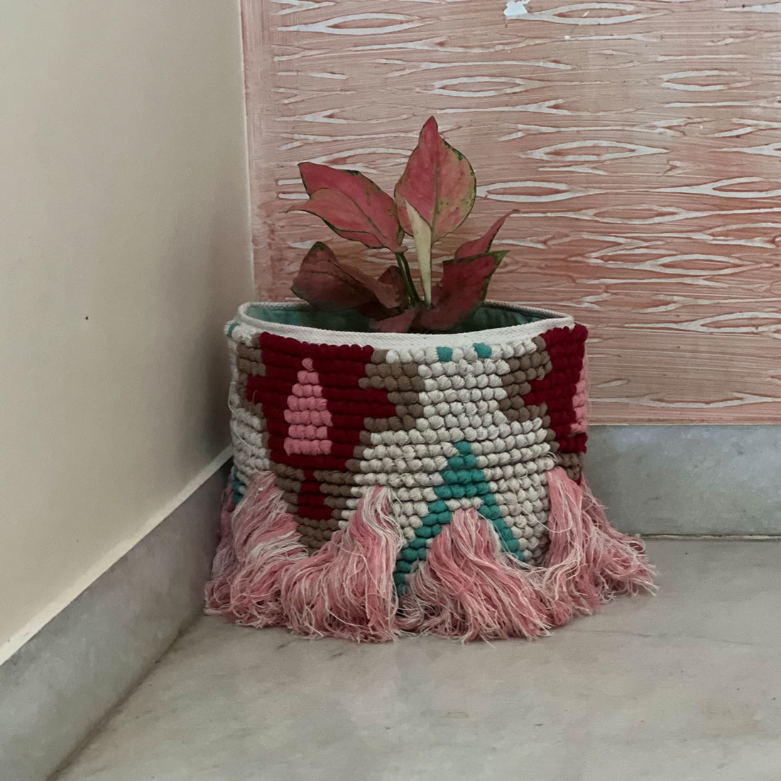 Tassle Pink Planter